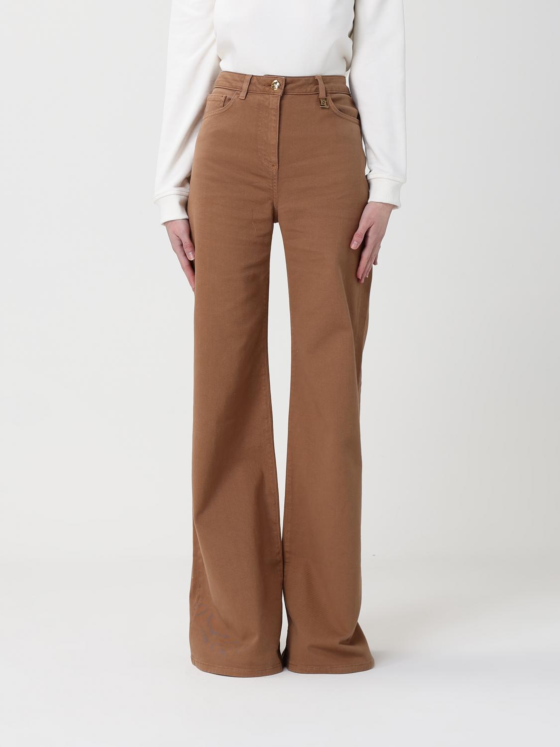 Elisabetta Franchi Jeans Woman color Brown