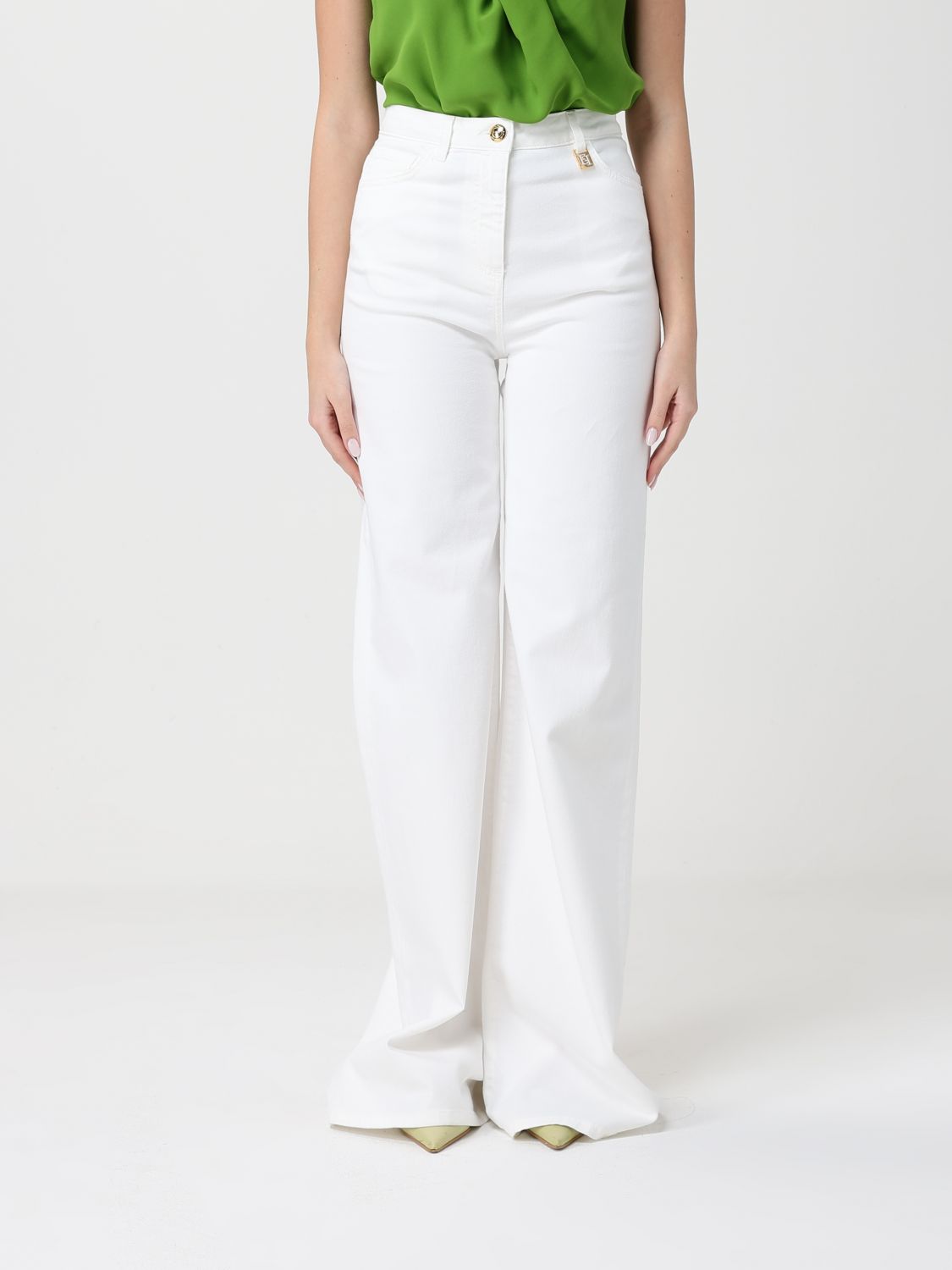 Jeans ELISABETTA FRANCHI Woman color Ivory
