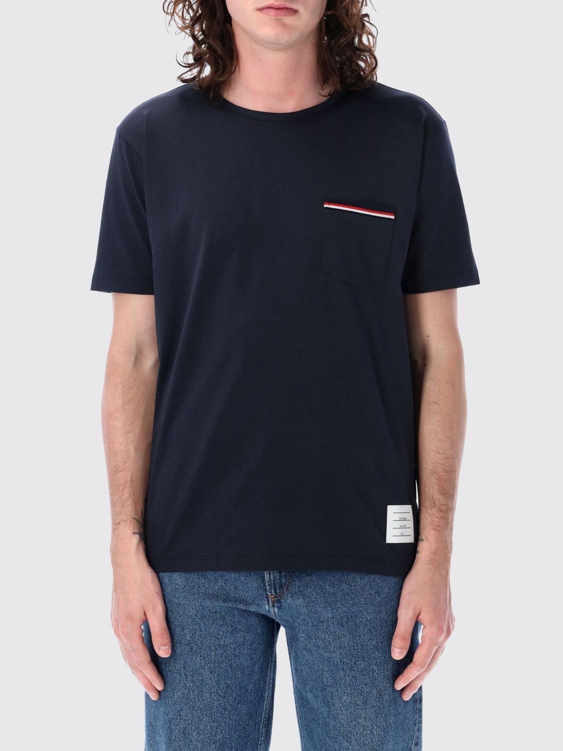 THOM BROWNE T-Shirt Herren Farbe Blau