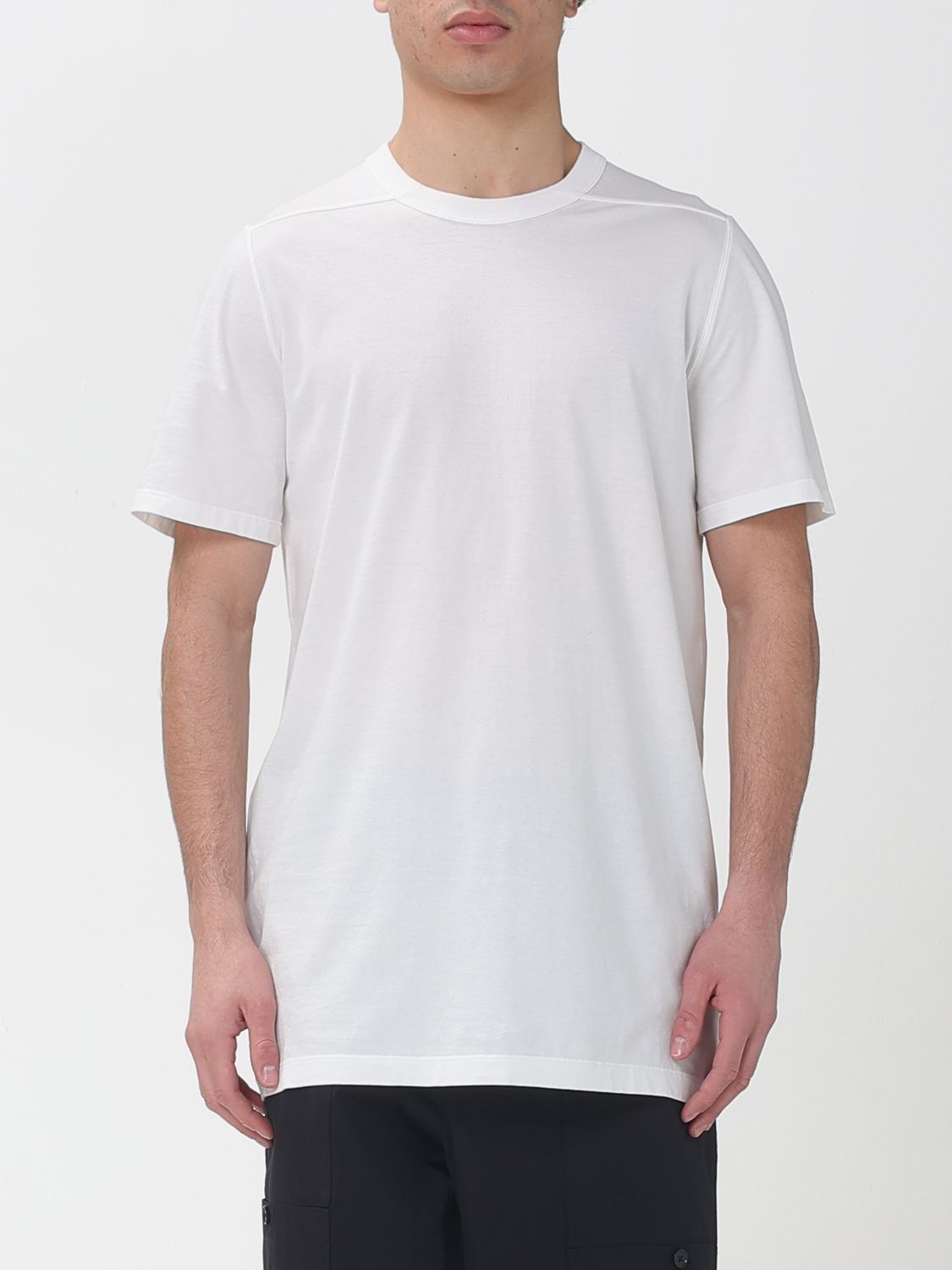 RICK OWENS T-Shirt Men color White　RICK OWENS Tシャツ メンズ カラー ホワイト RICK