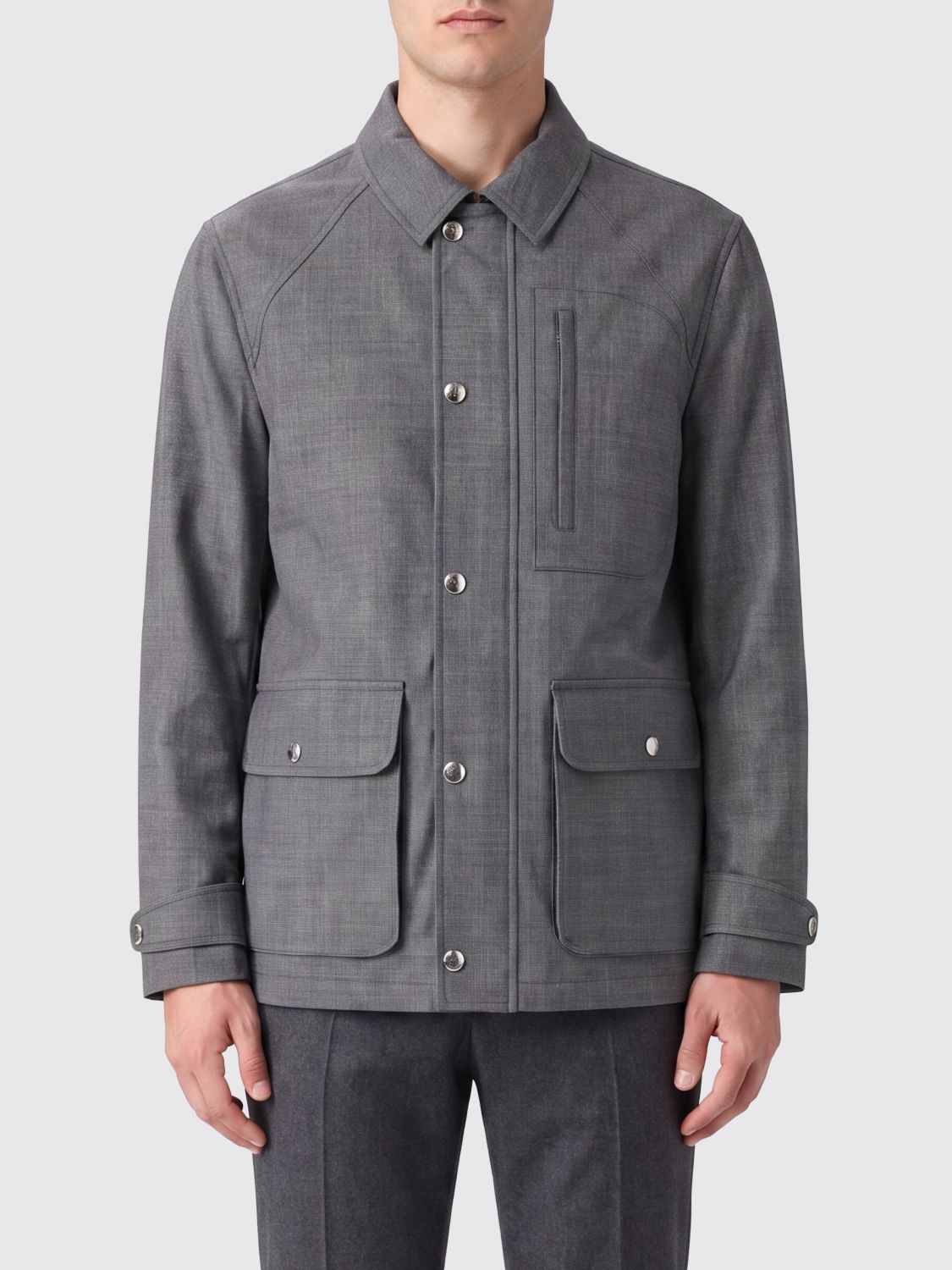 BRUNELLO CUCINELLI Jacket Men color Grey