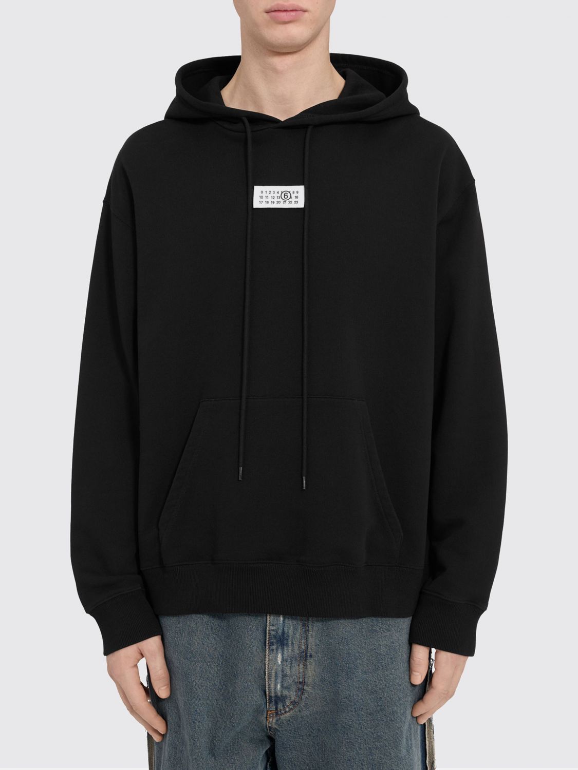 Mm6 Maison Margiela Ανδρών Μαύρο Sweatshirt Men Color