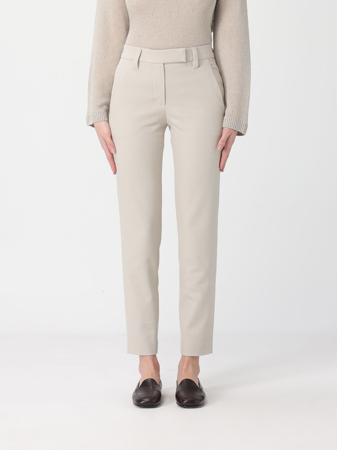 Brunello Cucinelli Pants Woman color White