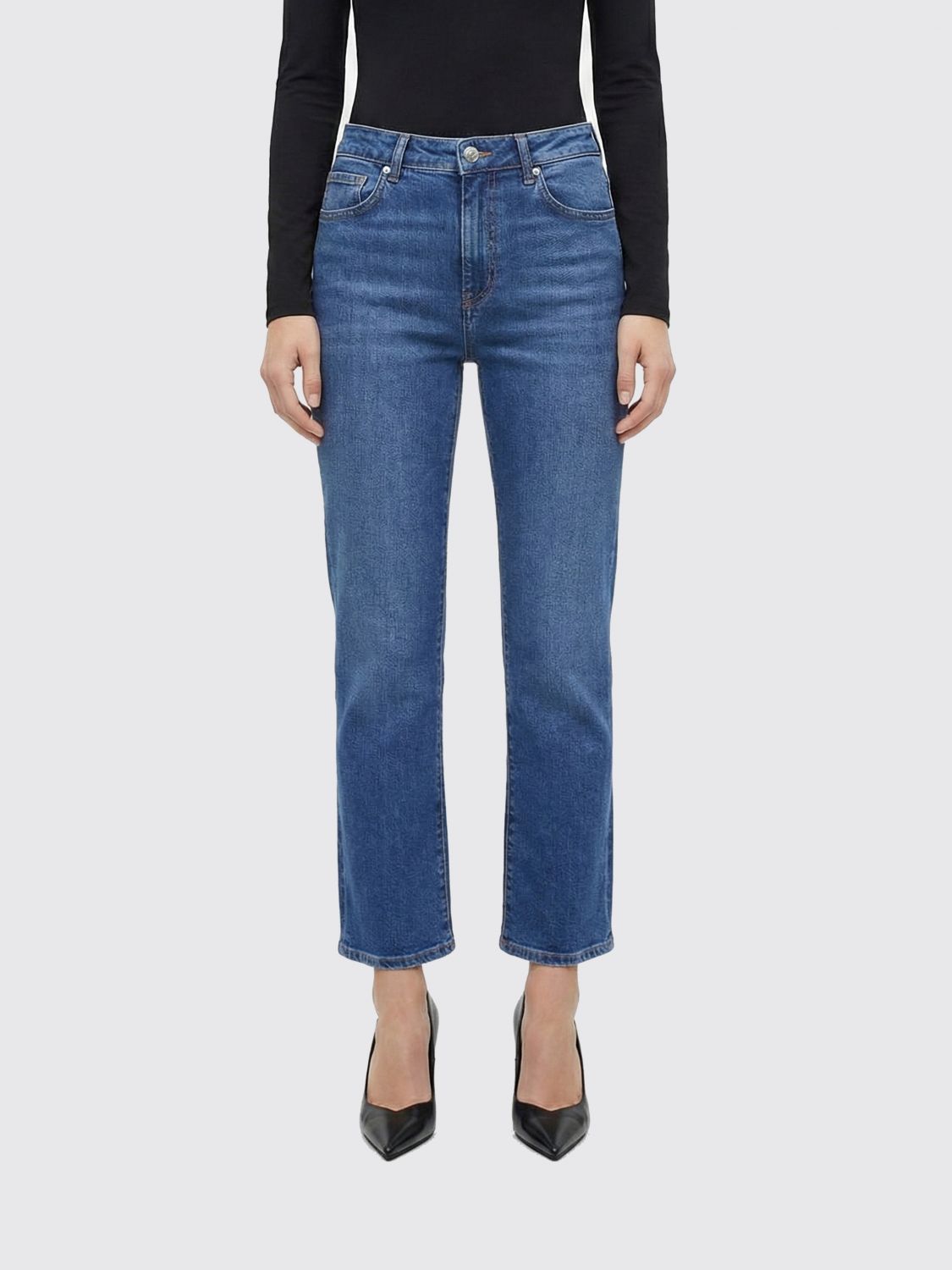 Jeans cropped Sportmax in denim stretch
