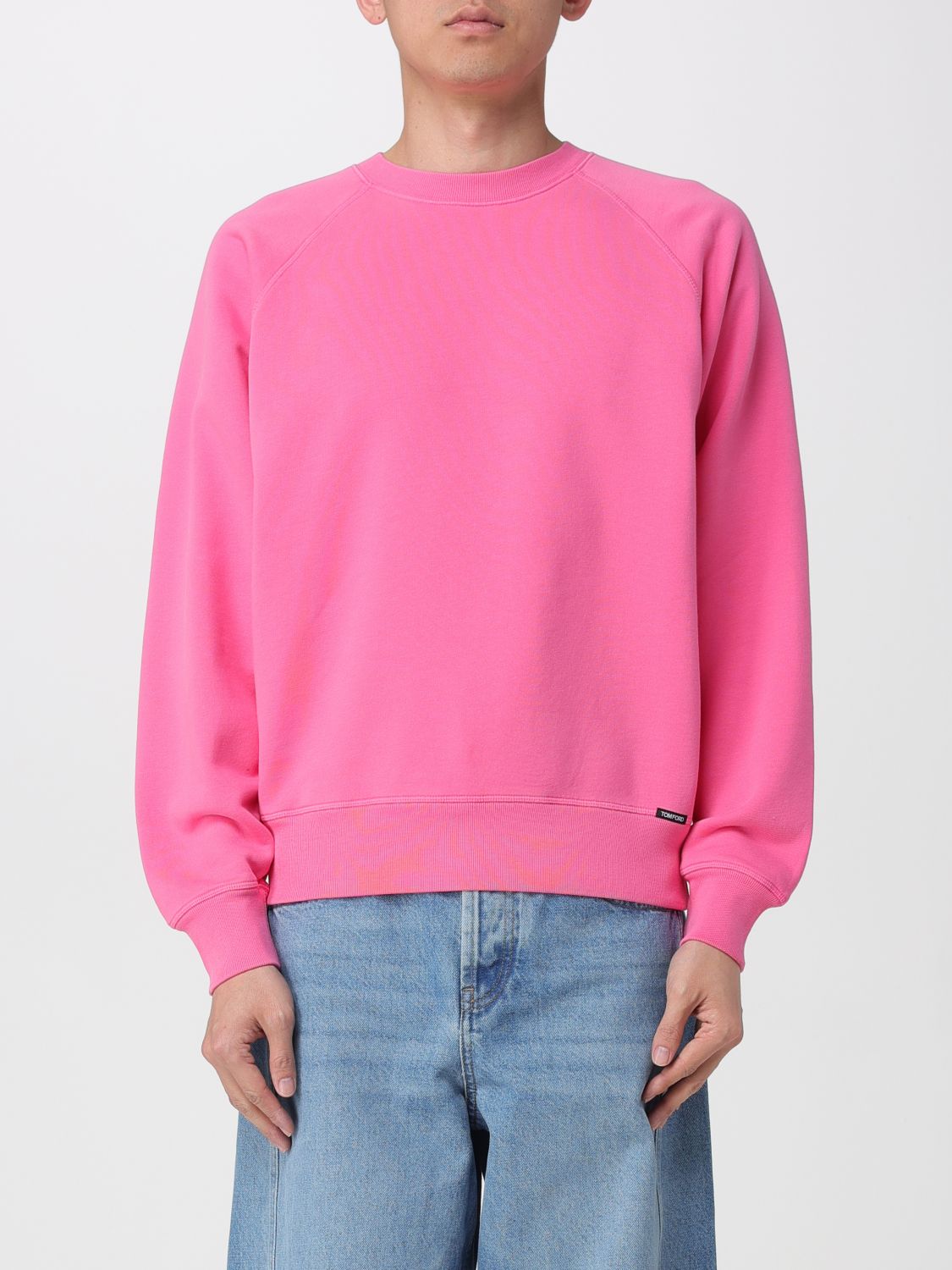 TOM FORD TOM FORD Sweatshirt Men color Fuchsia　TOM FORD スウェットシャツ メンズ カラー フューシャ