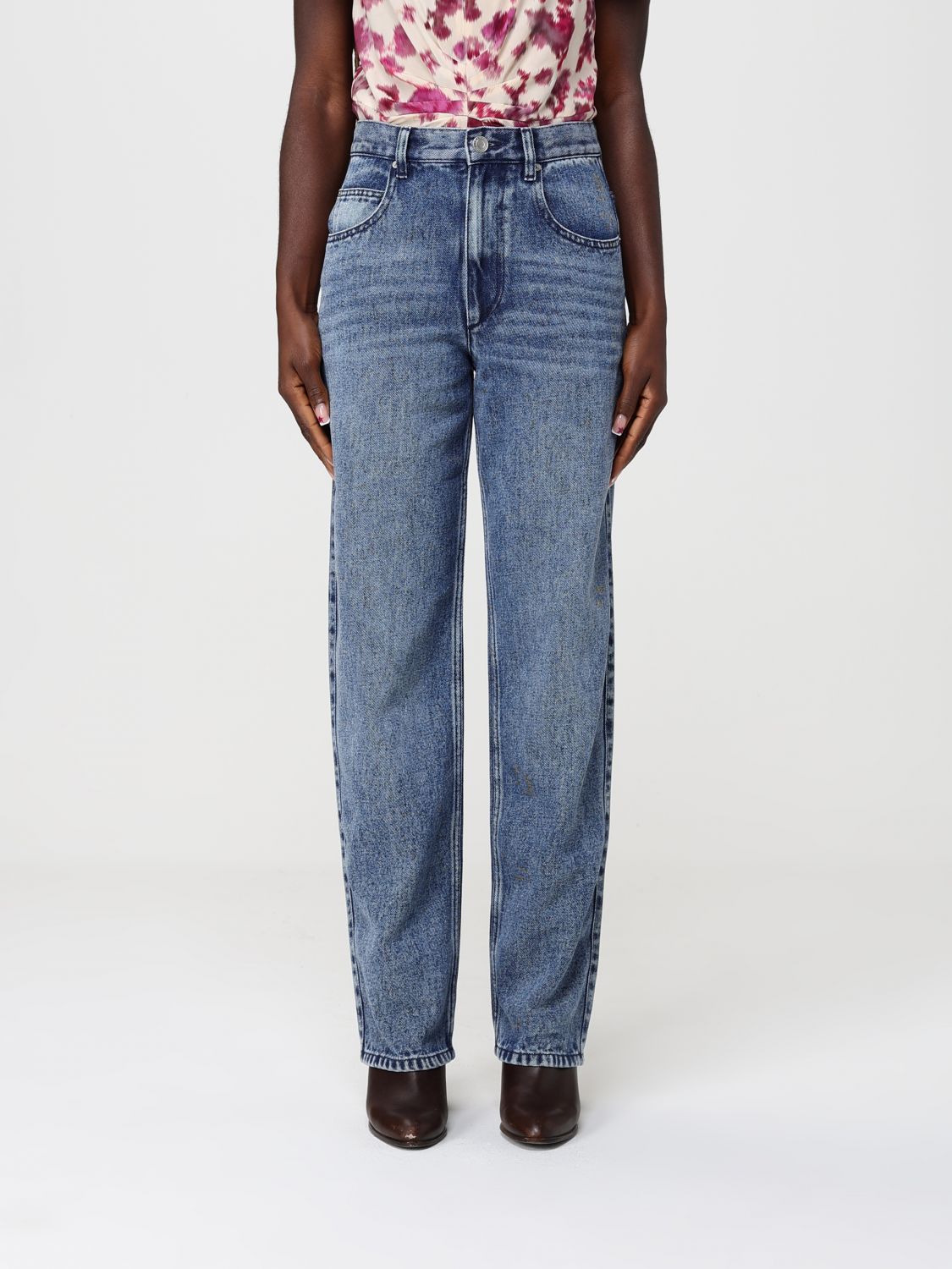 Isabel Marant Jeans Woman color Gnawed Blue