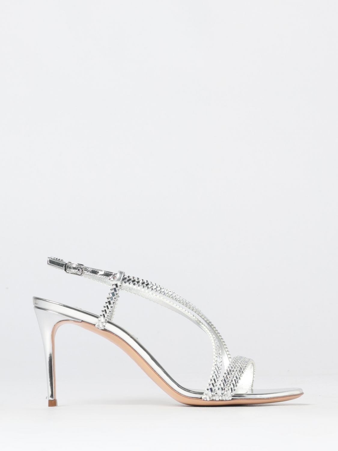 CASADEI Heeled Sandal Woman color Silver