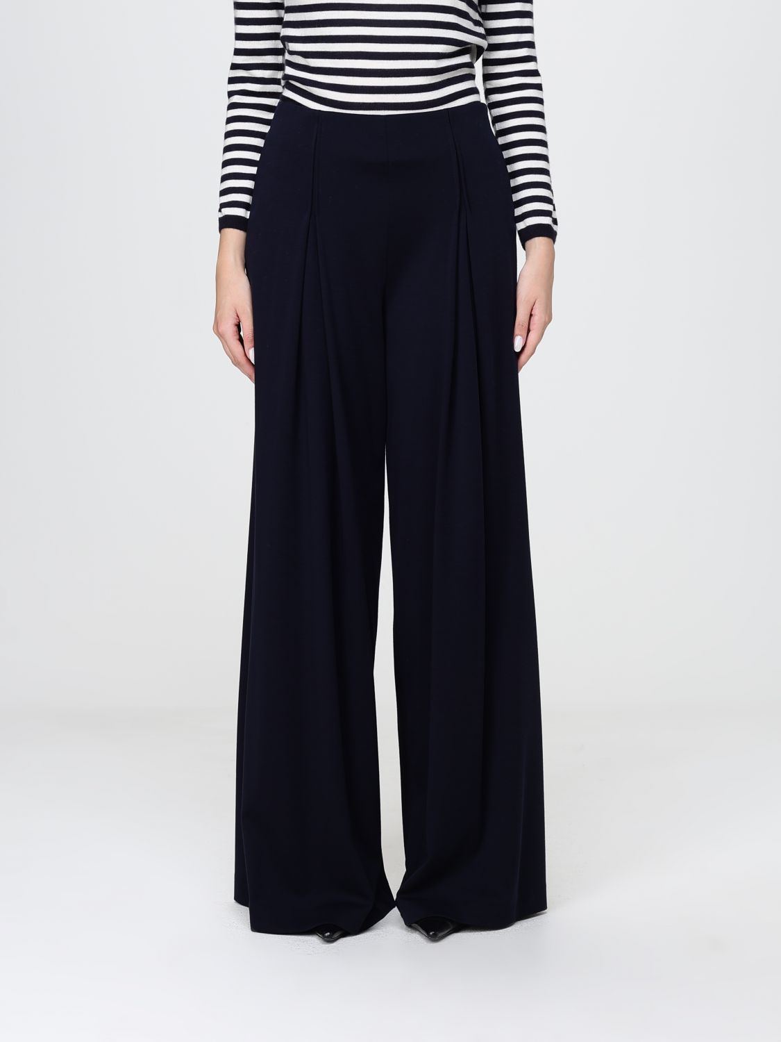 MAX MARA Pants Woman color Navy