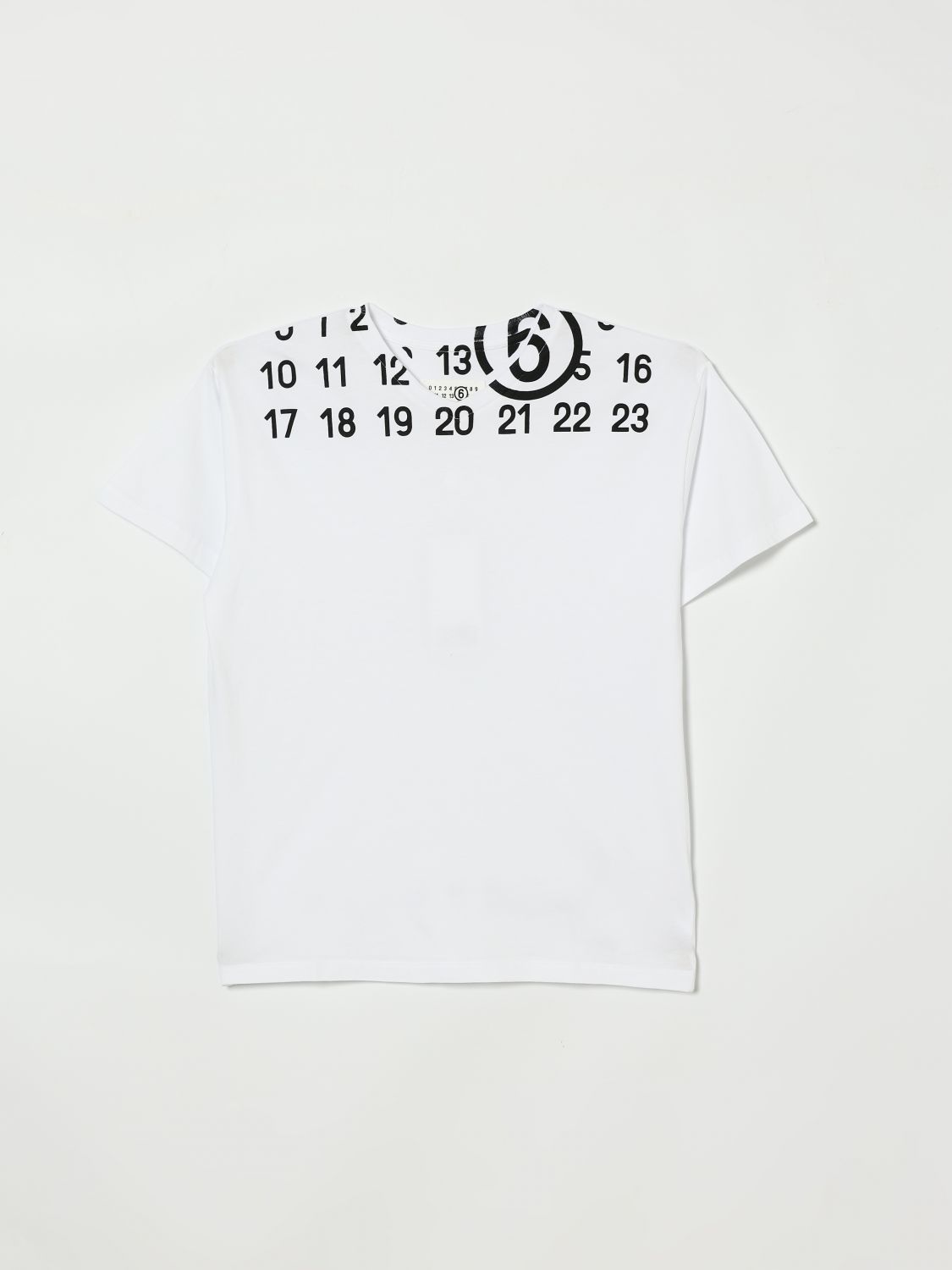 MM6 MAISON MARGIELA T-Shirt Kids color White　MM6 MAISON MARGIELA Tシャツ キッズカラー ホワイト MM6