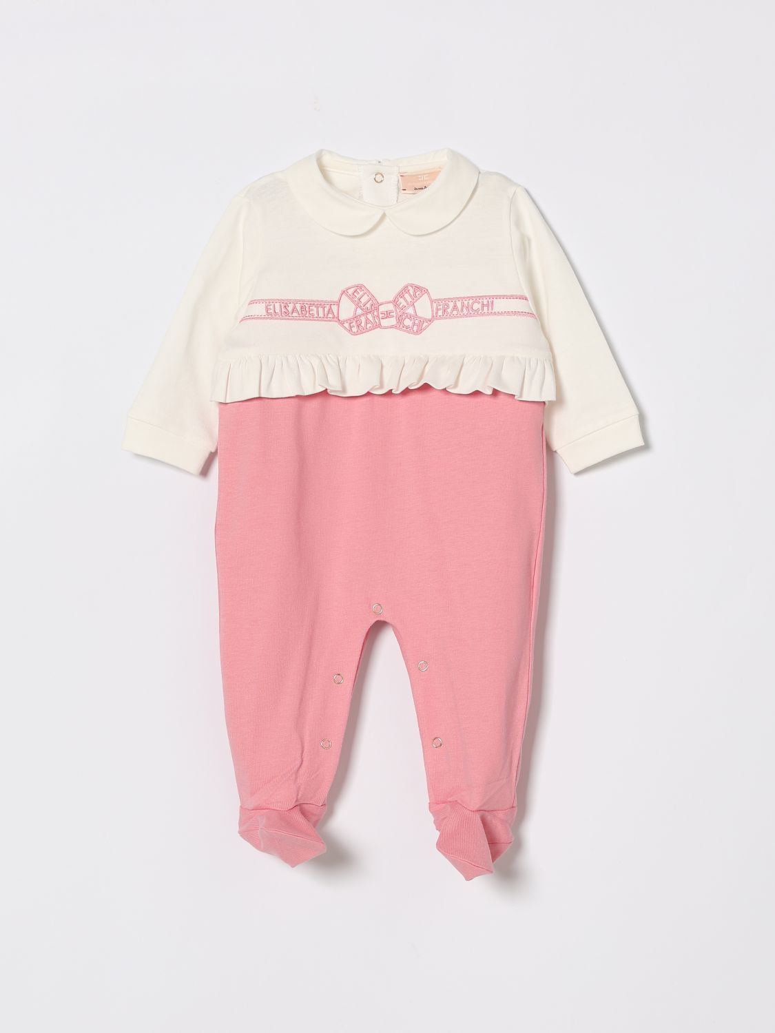 ELISABETTA FRANCHI LA MIA BAMBINA Overall Kinder Farbe Ivory