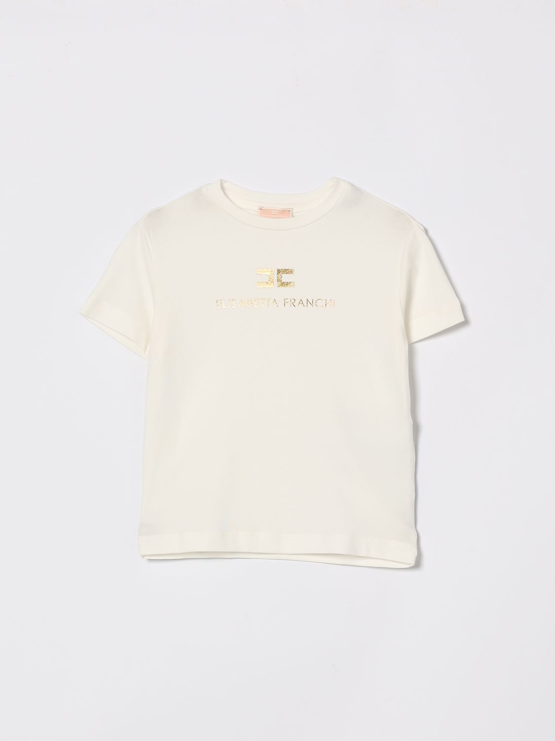 ELISABETTA FRANCHI LA MIA BAMBINA T-Shirt Kinder Farbe Ivory