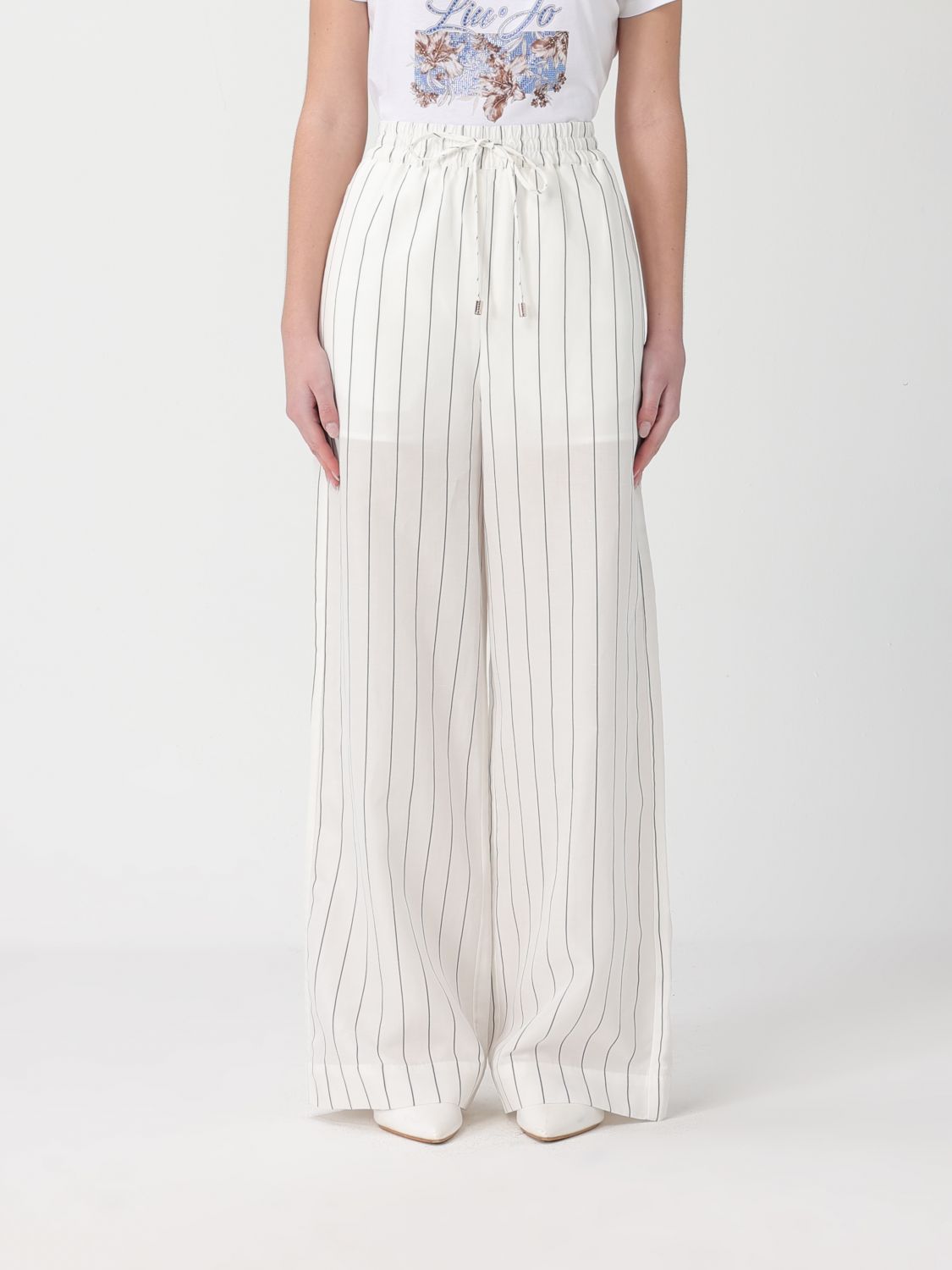 Liu Jo Damen Weiß Pants Woman Color