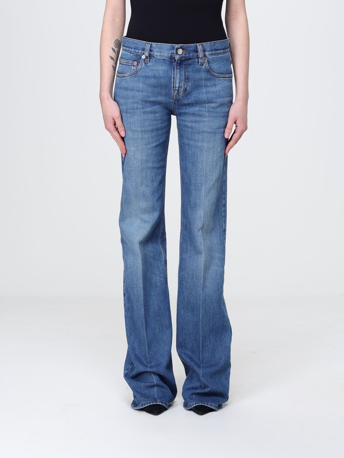 GUCCI Jeans flared in denim