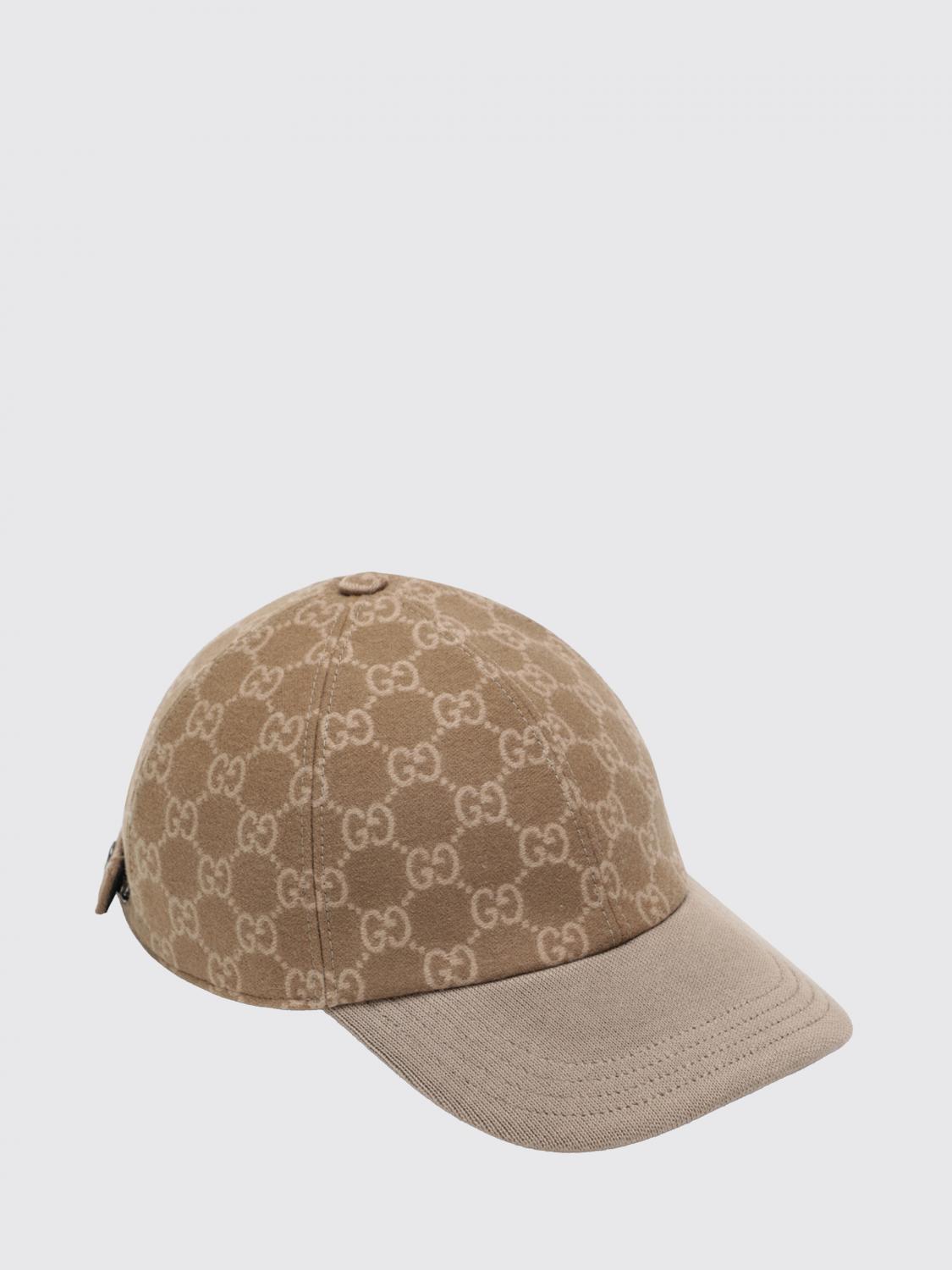 GUCCI GUCCI Hat Men color Brown　GUCCI 帽子 メンズ カラー ブラウン