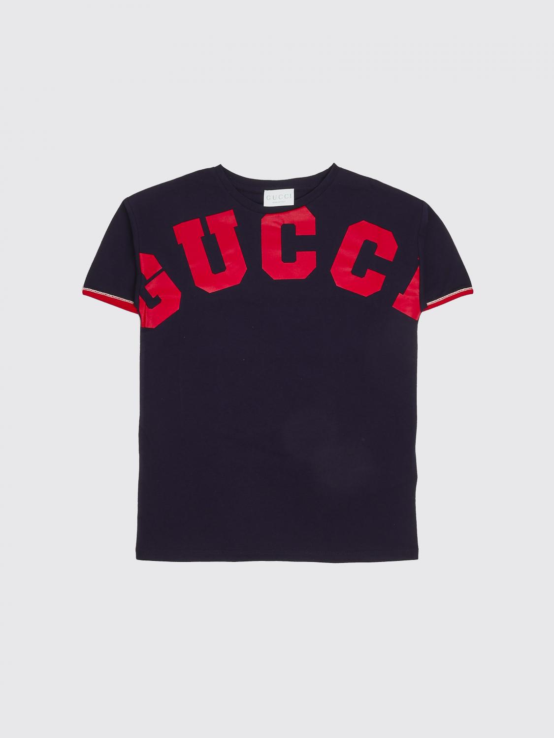 GUCCI T-shirt in cotone con stampa logo
