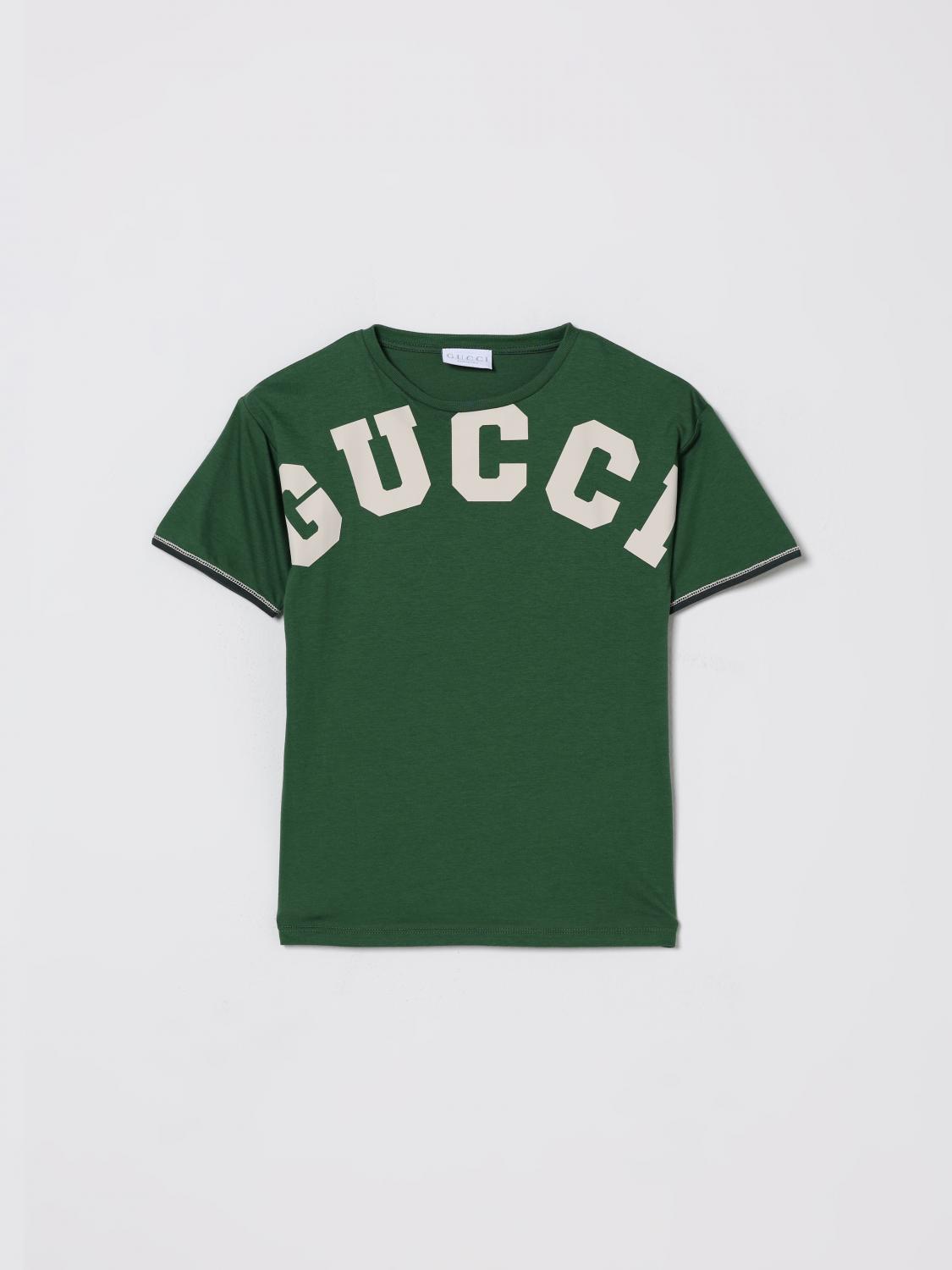 GUCCI T-shirt in cotone con stampa logo