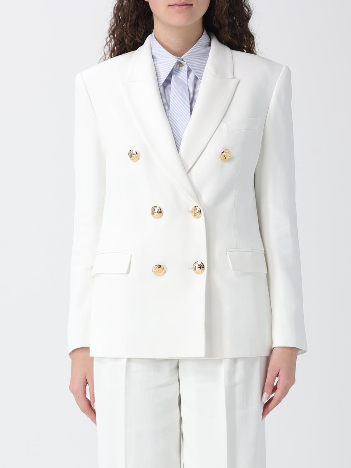 ELISABETTA FRANCHI Jacke Damen Farbe Ivory