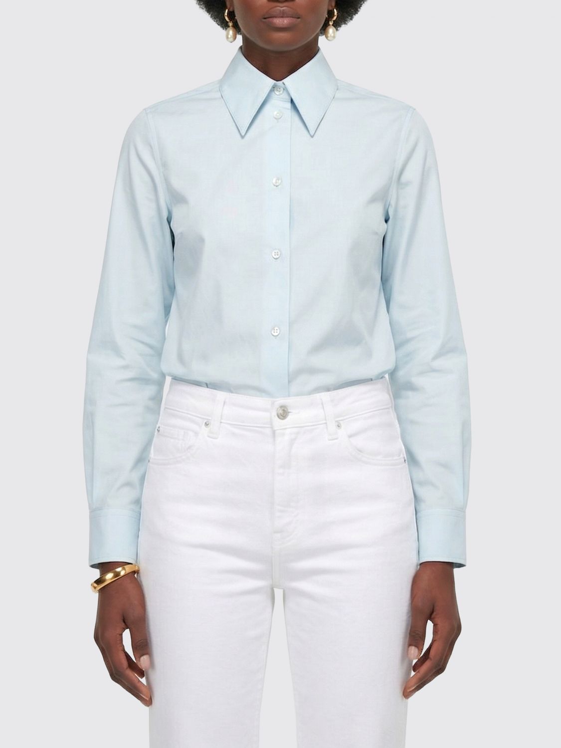 JIL SANDER Hemdbluse Damen Farbe Blau