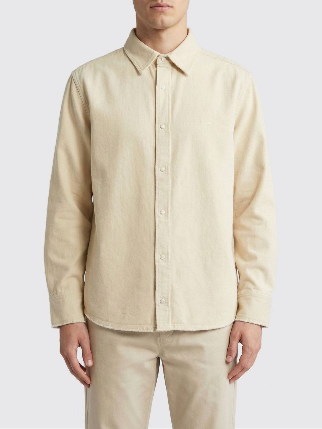 A. P.C. Shirt Men color Beige　A.P.C.シャツ メンズ カラー ベージュ A.