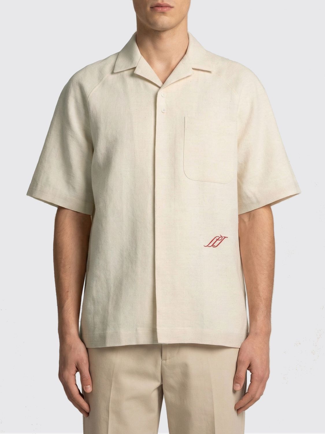 JACQUEMUS Shirt Men color White　JACQUEMUS シャツ メンズ カラー ホワイト JACQUEMUS