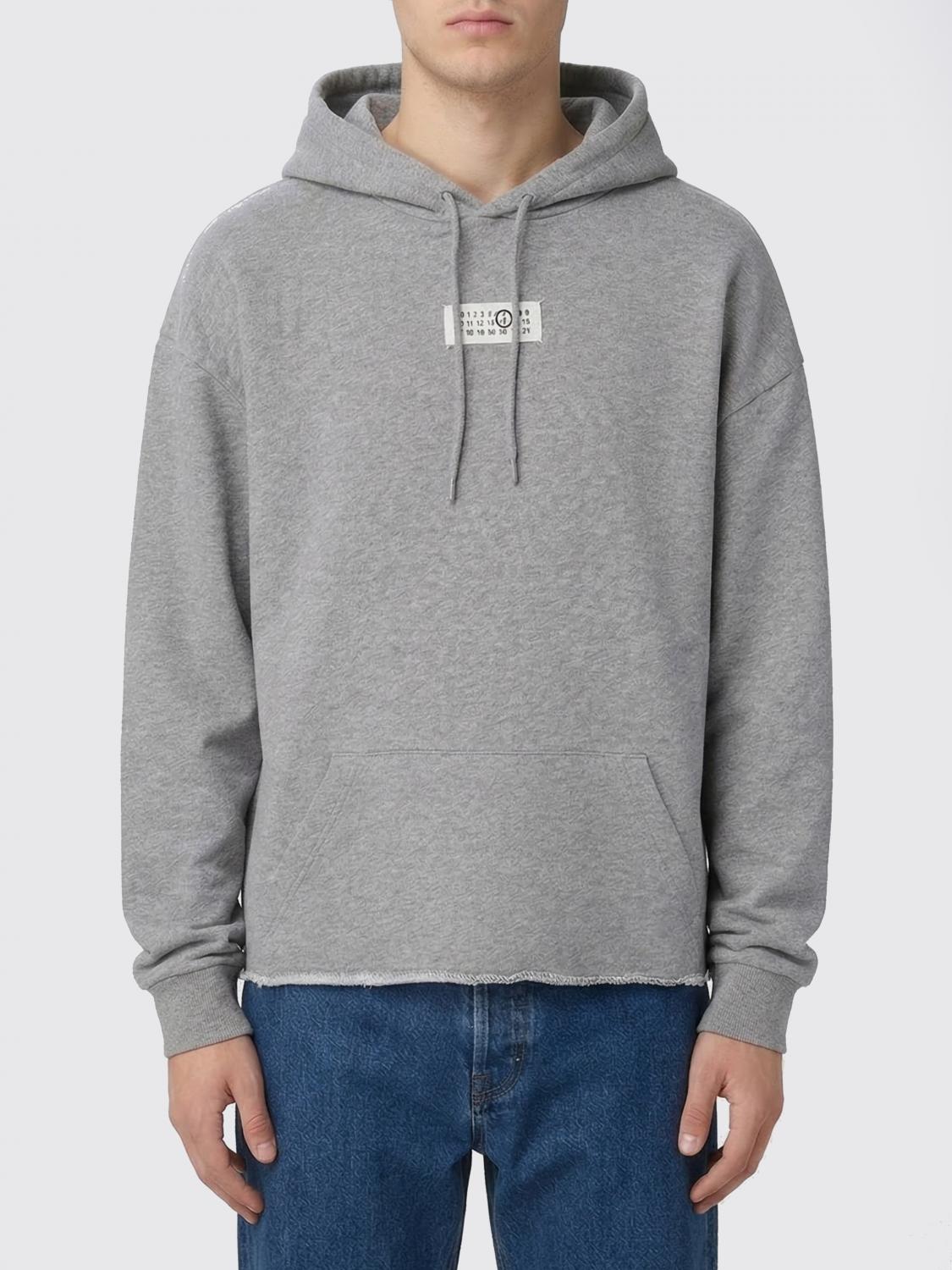 Mm6 Maison Margiela Ανδρών Γκρί Sweatshirt Men Color