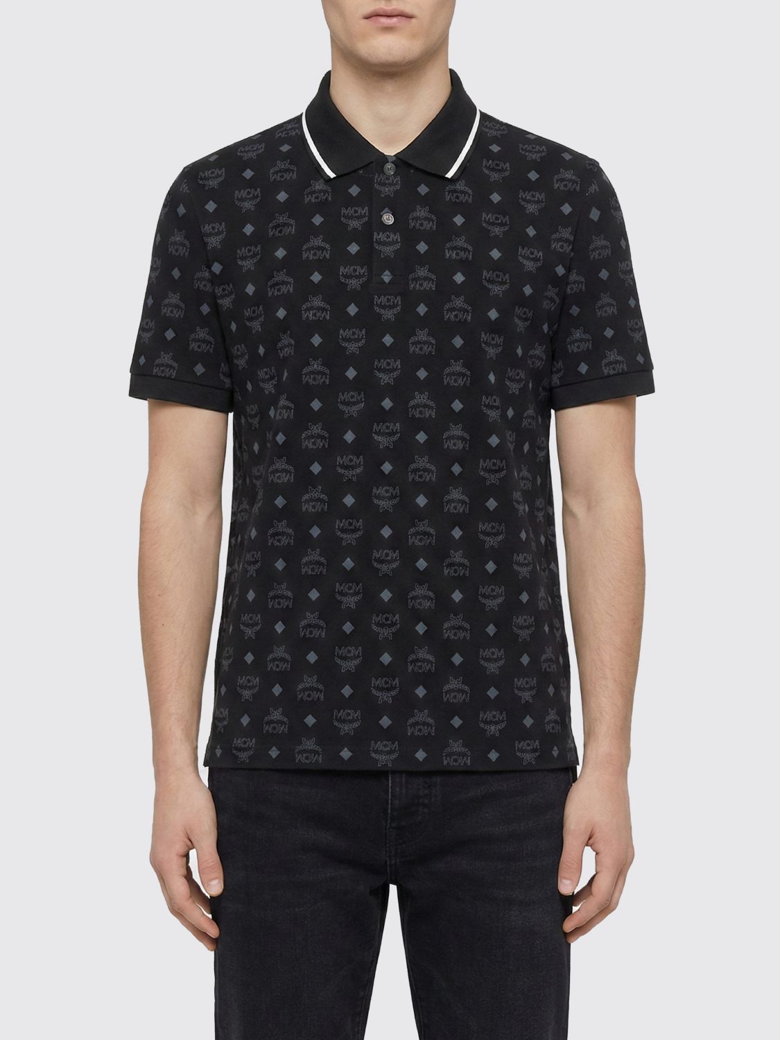 Polo Shirt MCM Men color Black Polo Shirt MCM Men color Black