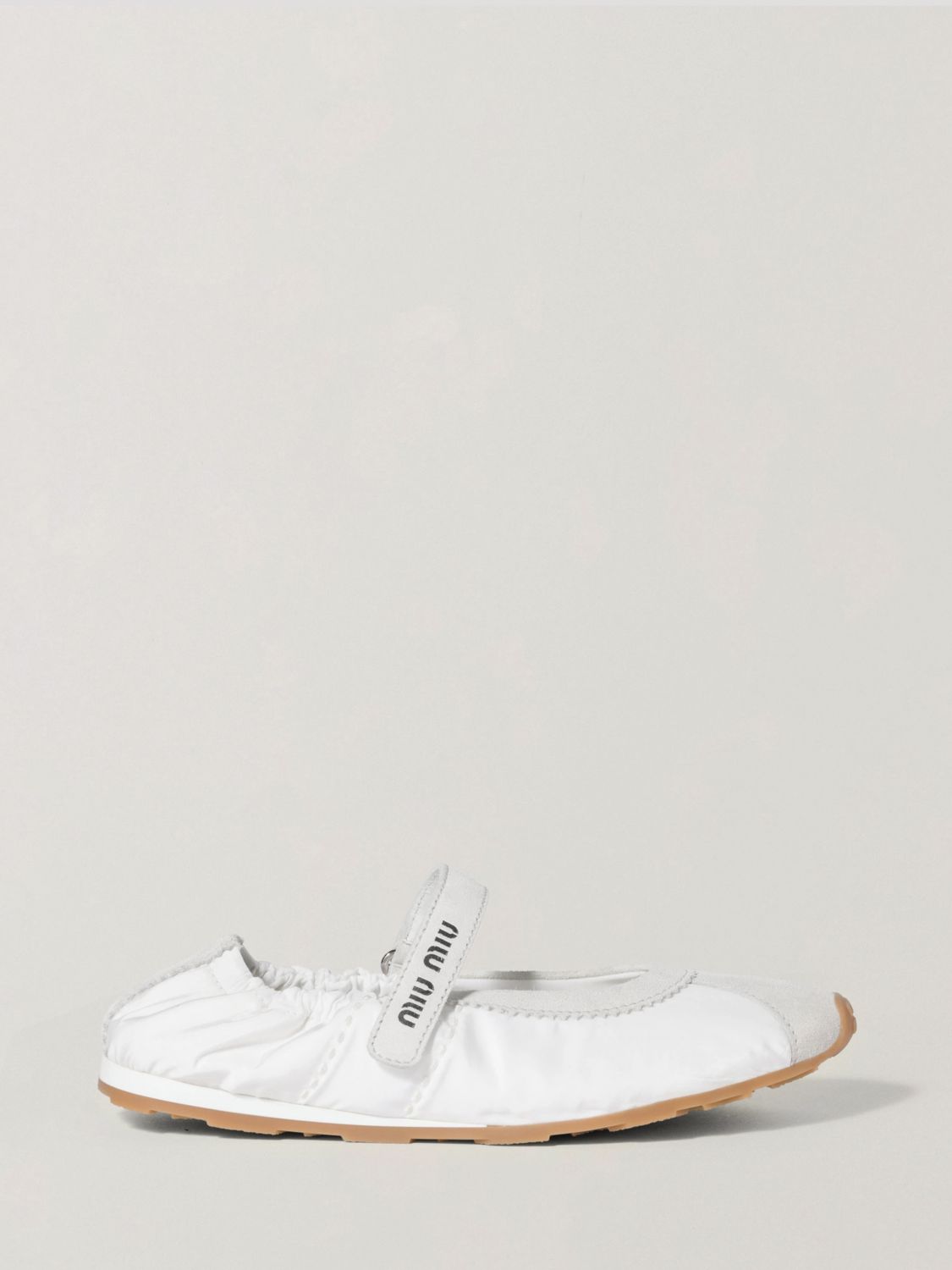 Miu Miu Ballet Flat Woman In White
