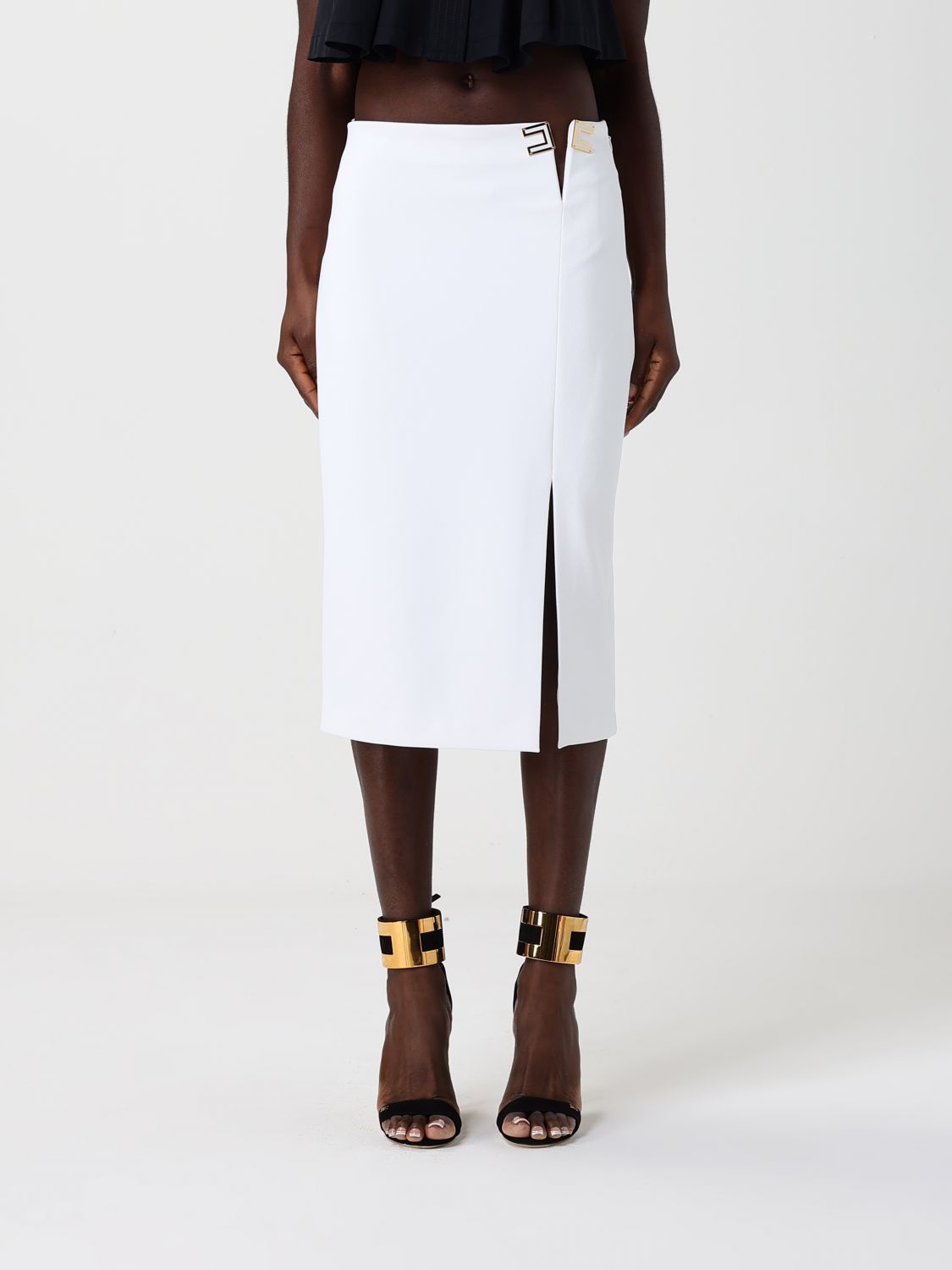 Elisabetta Franchi Logo Pencil Skirt · 48