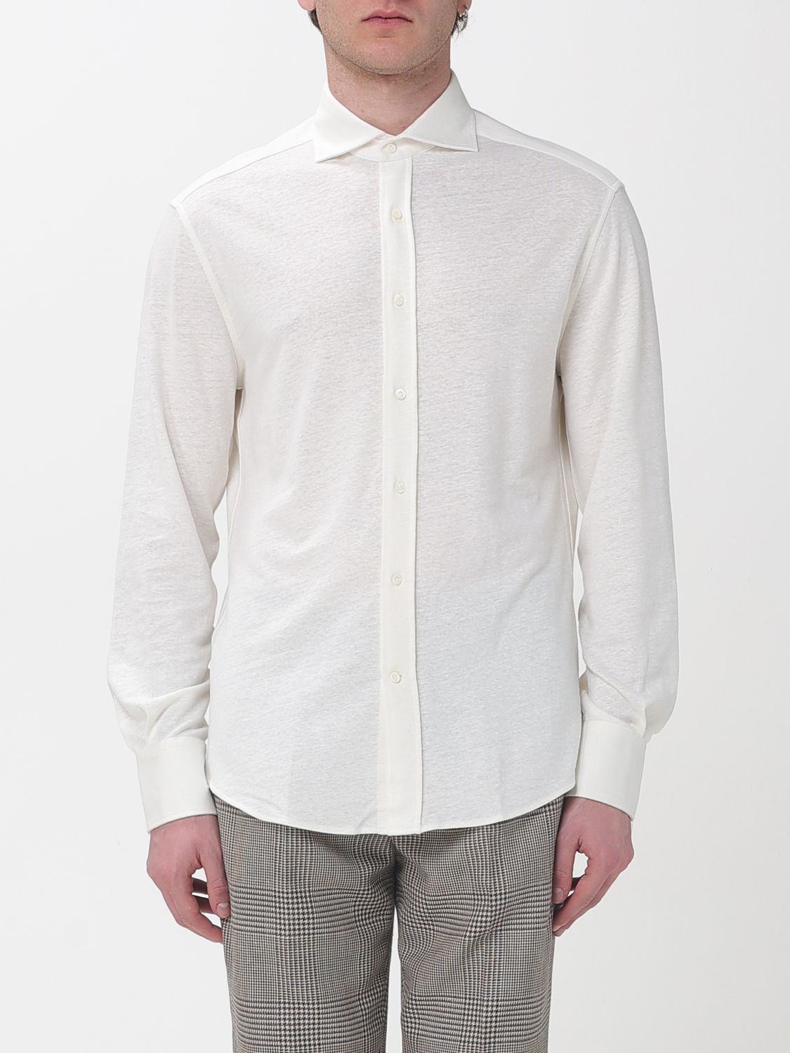 BRUNELLO CUCINELLI Shirt in Cotton and Linen