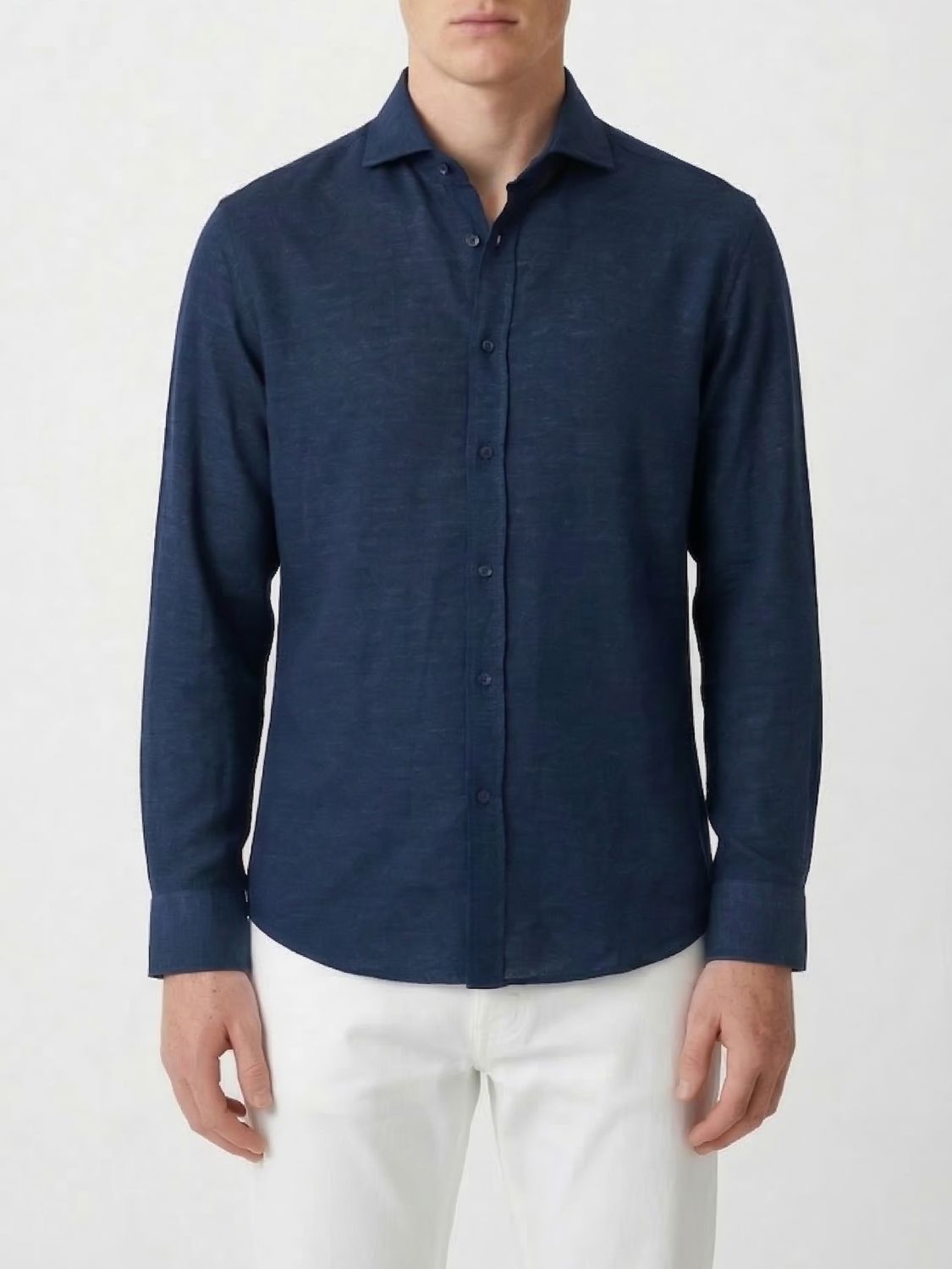 BRUNELLO CUCINELLI Shirt in Cotton and Linen