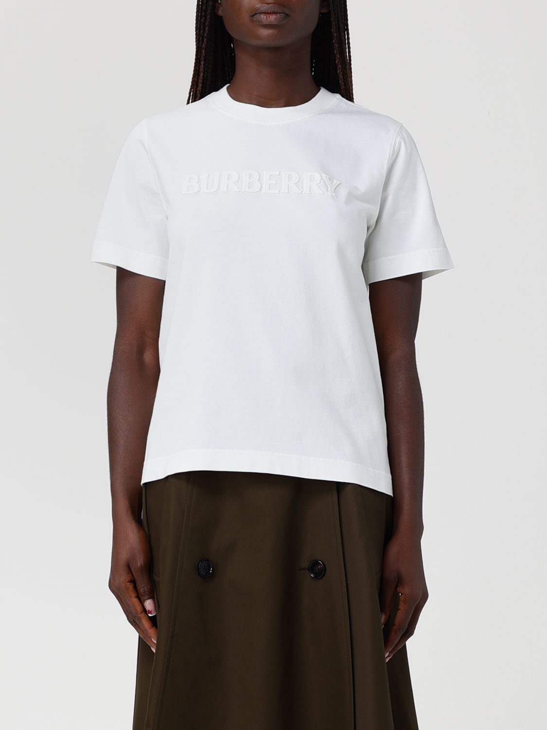 BURBERRY Cotton T-Shirts with Logo