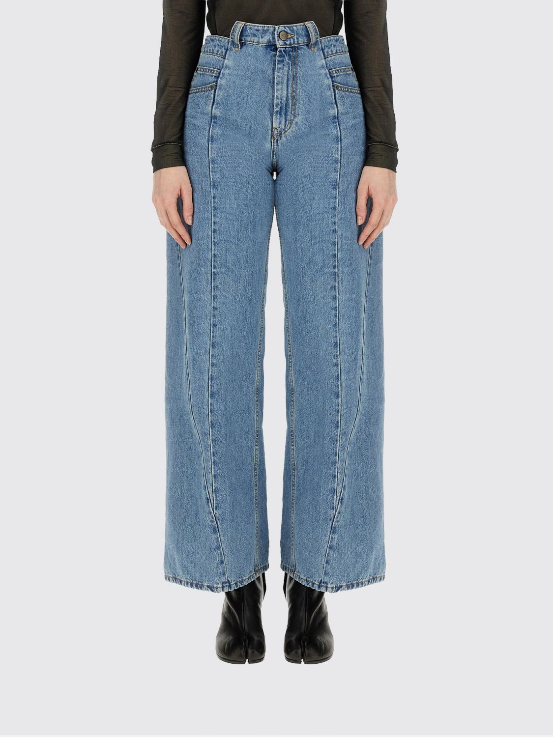 MAISON MARGIELA Jeans Woman color Gnawed Blue MAISON