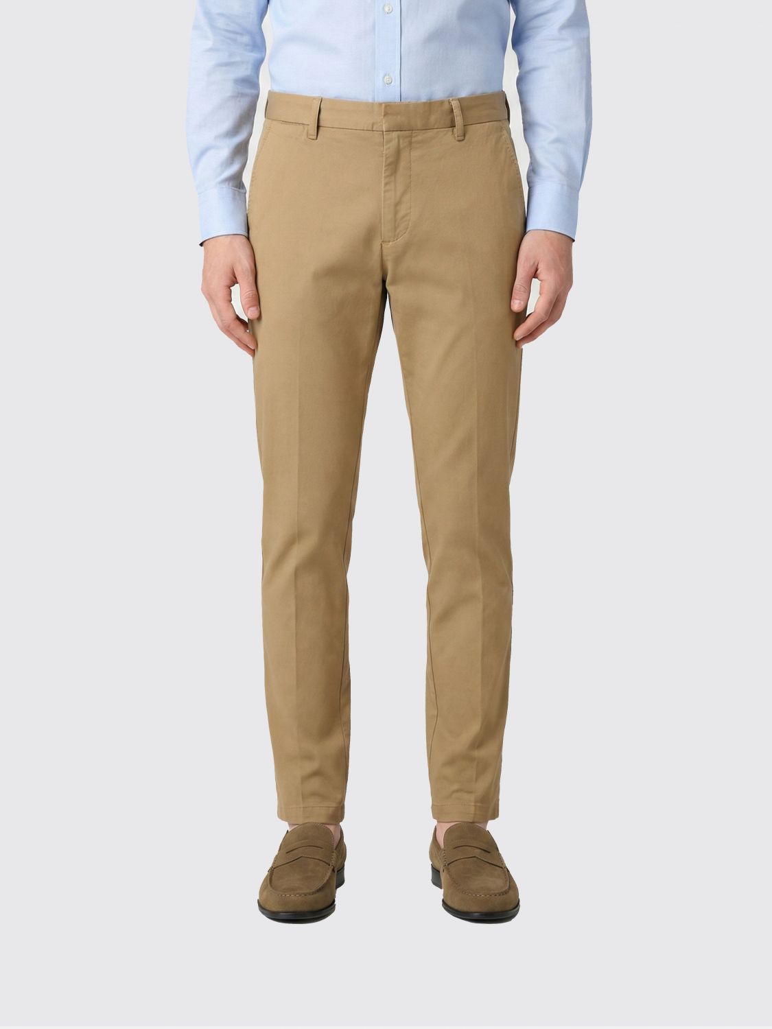 Dondup Ανδρών Καφέ Stretch Cotton Chino Trousers
