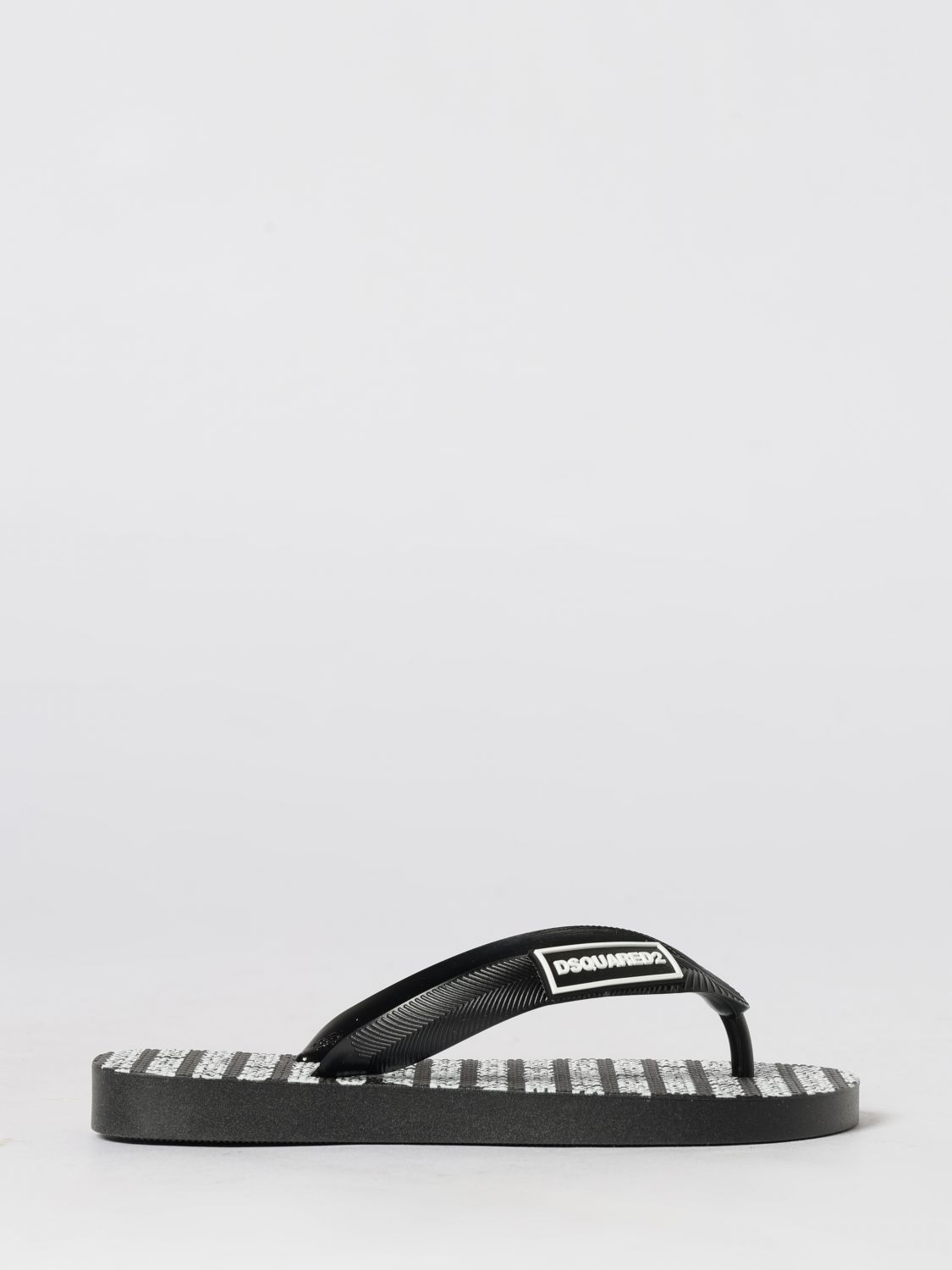 DSQUARED2 Gummi-Flip-Flops mit Logo
