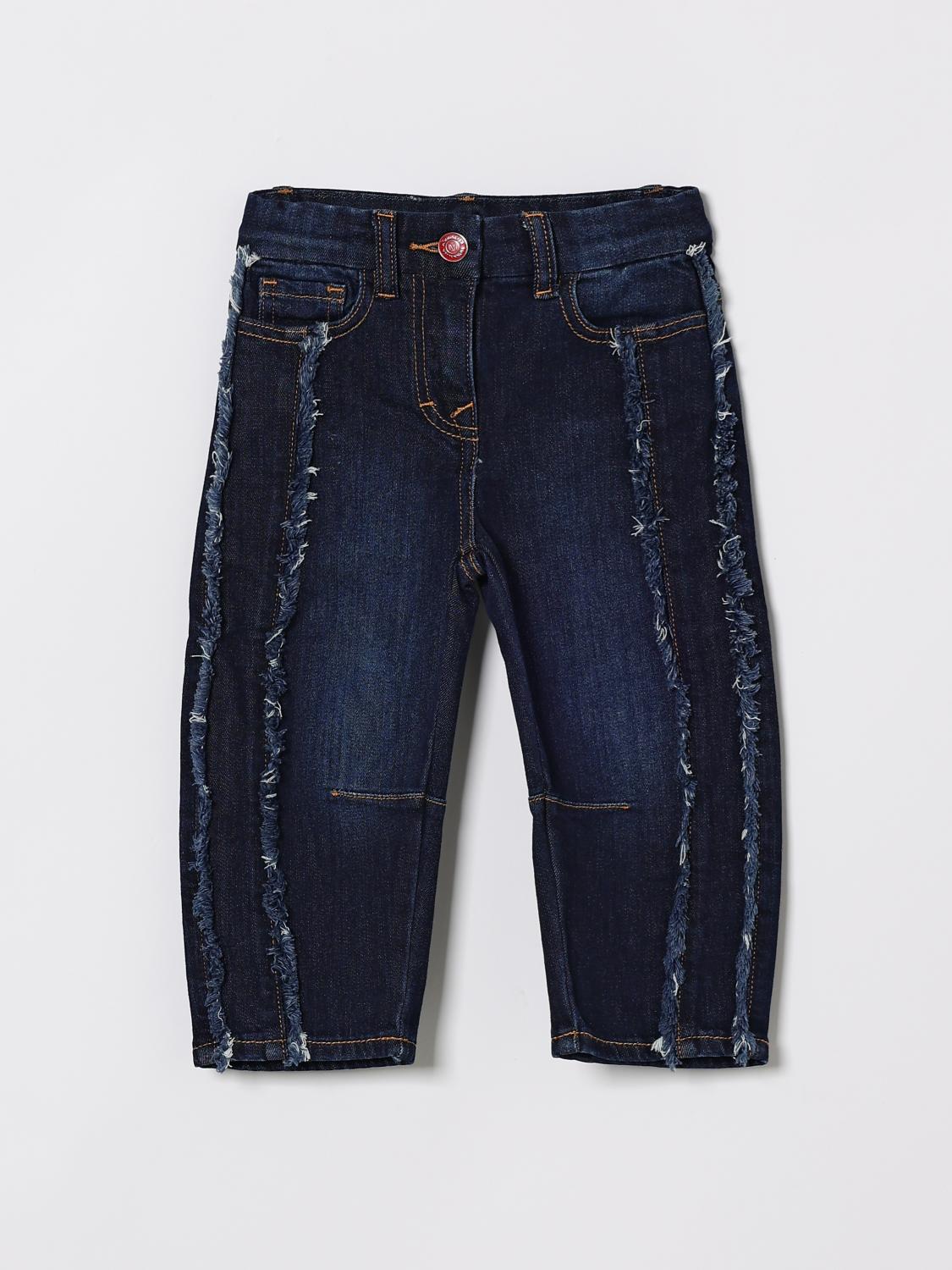 MONNALISA Denim-Jeans mit Hello Kitty Print