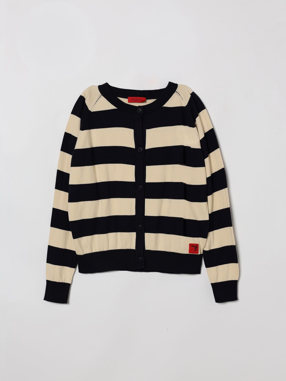 MAX & CO. KID Striped Cotton Cardigan MAX & CO. KID Striped Cotton Cardigan