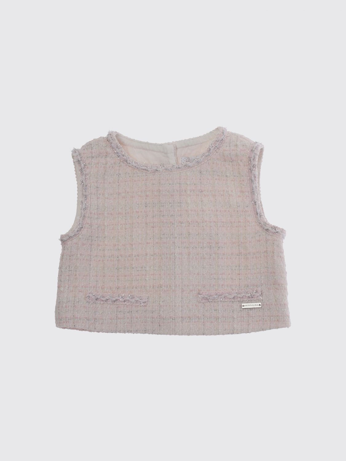 MONNALISA Top crop in bouclé