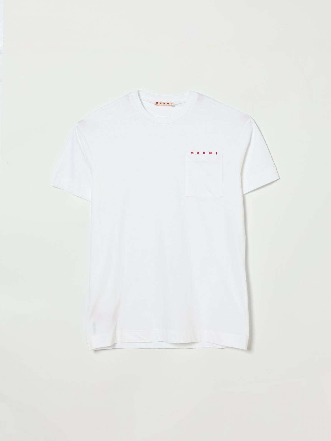 MARNI Cotton T-Shirt with Mini Logo　MARNI ミニロゴ入りコットン Tシャツ MARNI