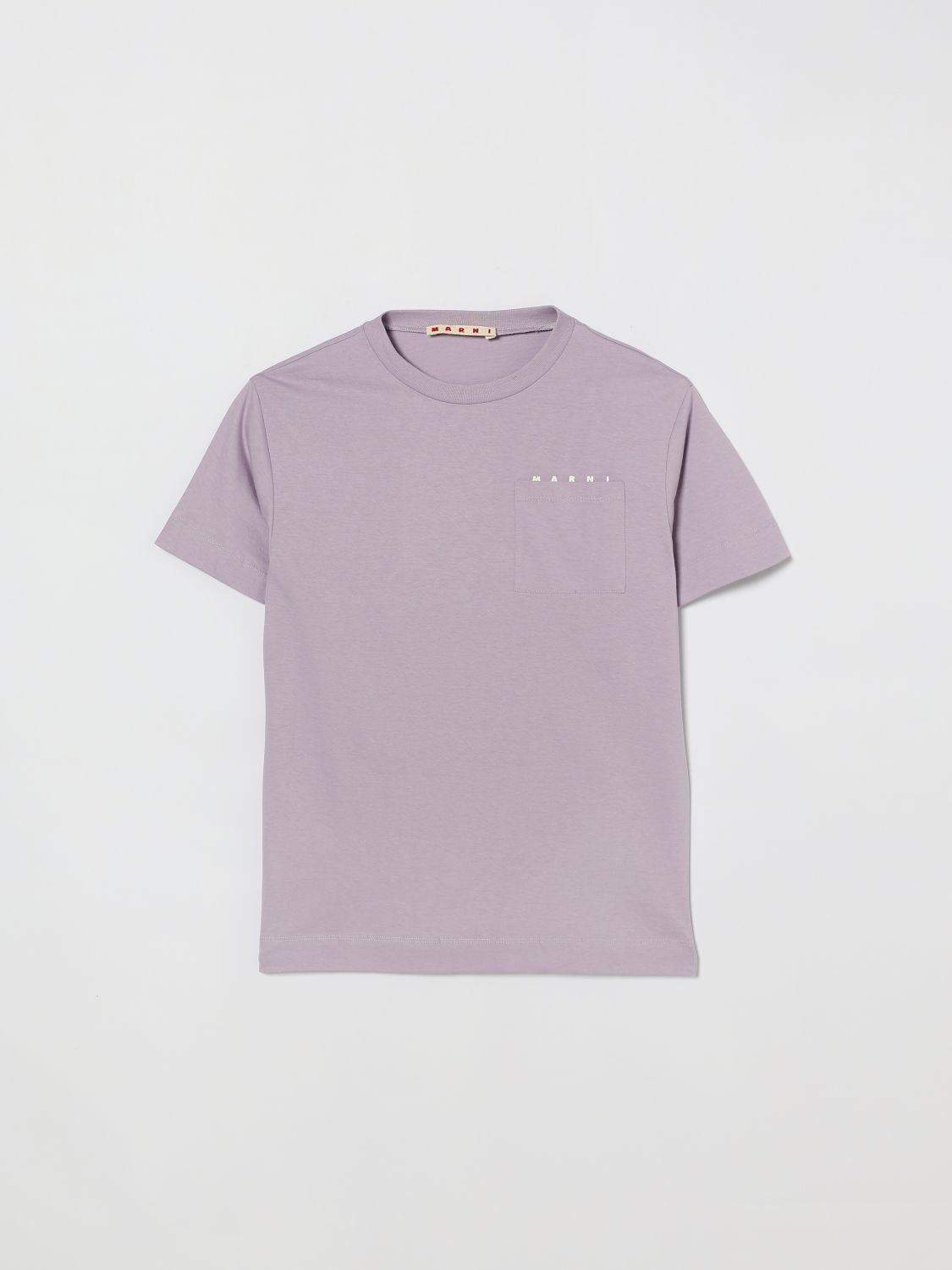 T-shirt in cotone con mini logo Marni