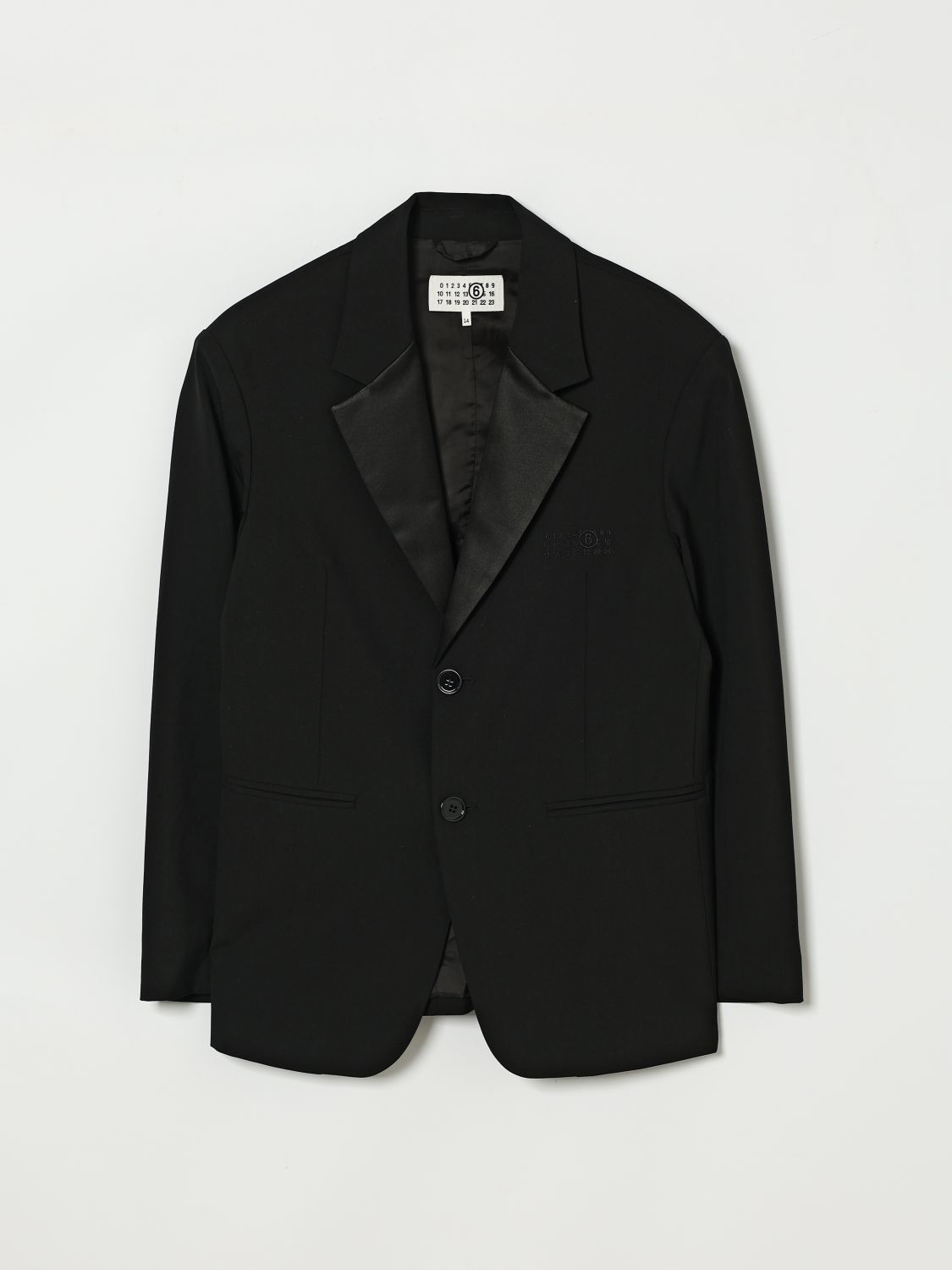 MM6 MAISON MARGIELA Single-breasted Wool Blend Blazer　MM6 MAISON MARGIELA シングルブレスト ウール ブレンド ブレザー MM6