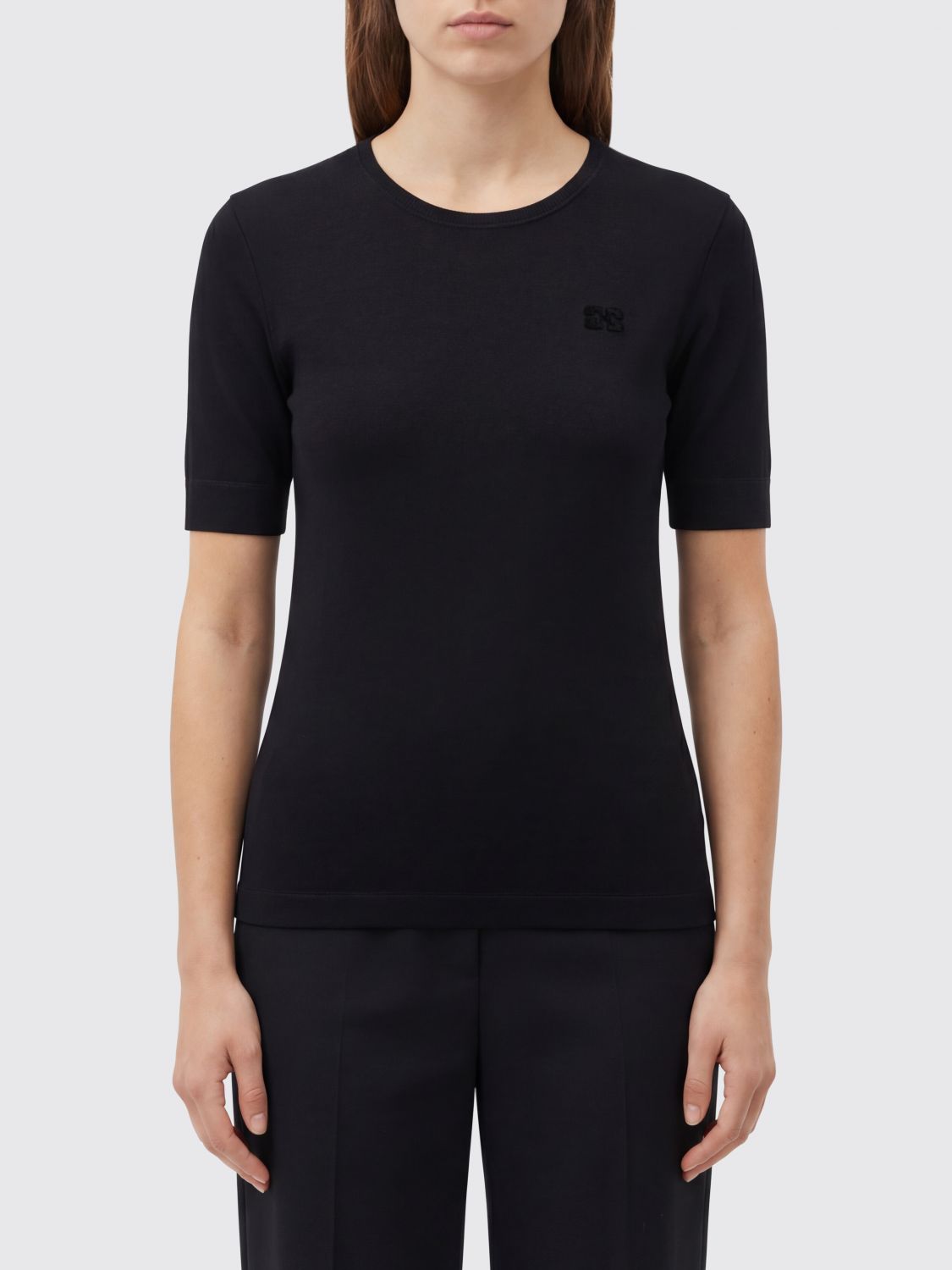 GANNI Stretch Organic Cotton T-shirts　GANNI ストレッチ オーガニックコットン Tシャツ GANNI