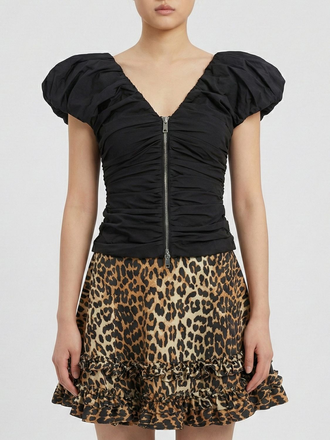 Top GANNI Donna colore Nero