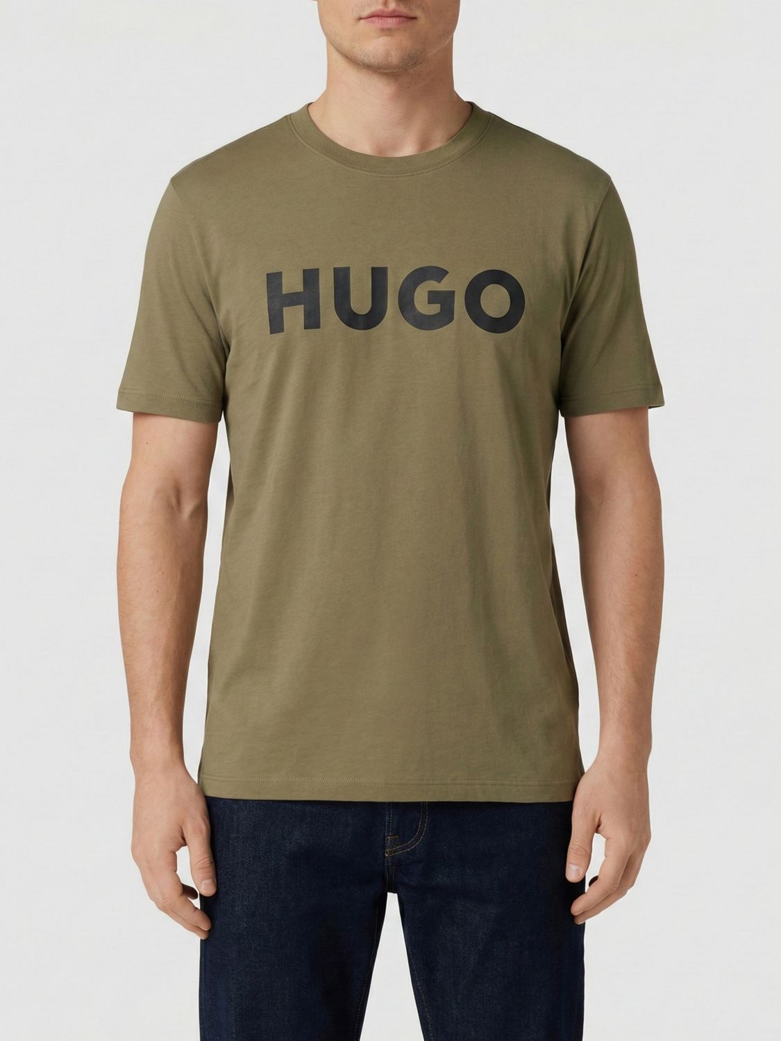 HUGO Baumwoll-T-Shirt mit Logo