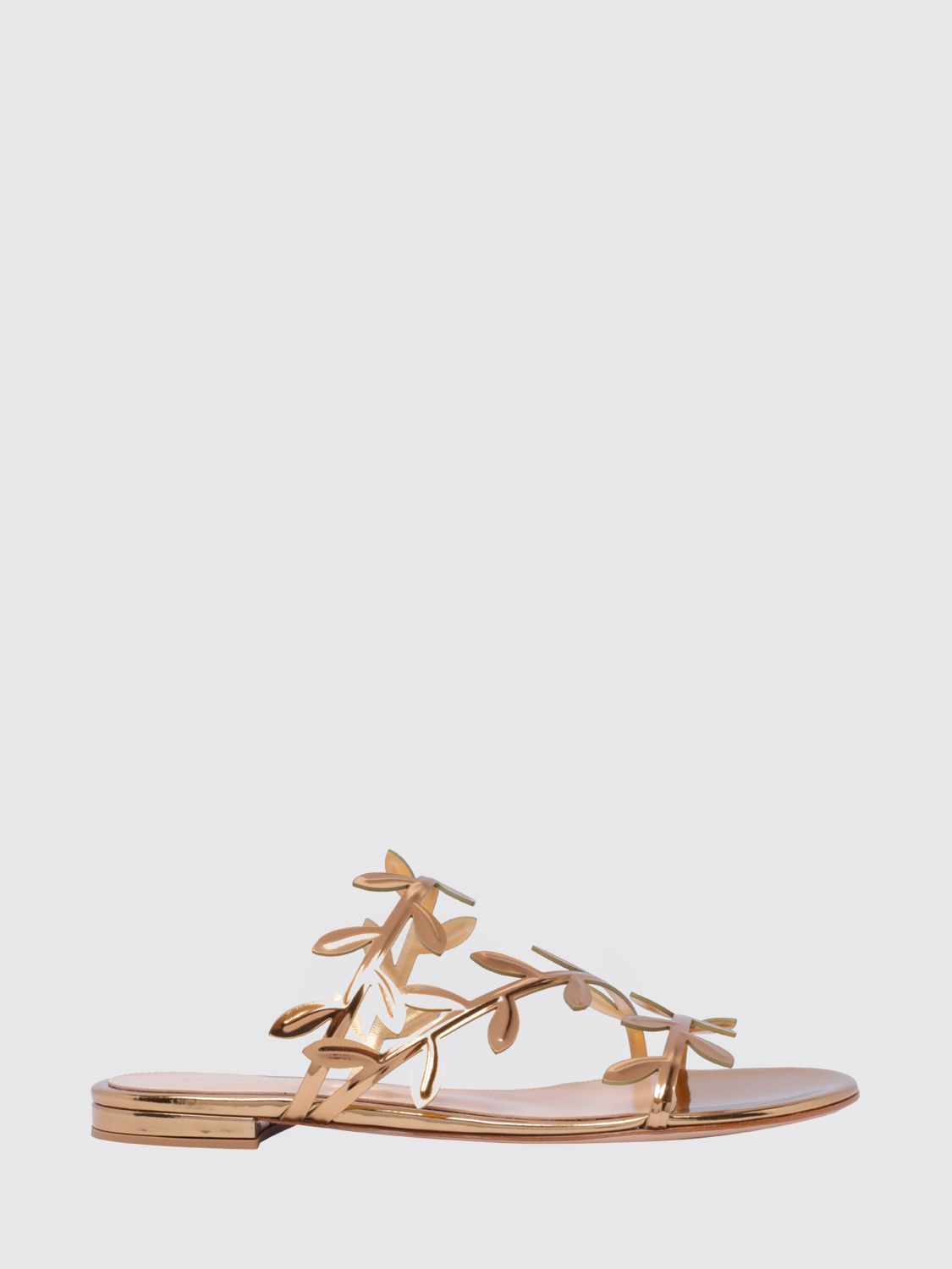 GIANVITO ROSSI Sandale aus laminiertem Lackleder