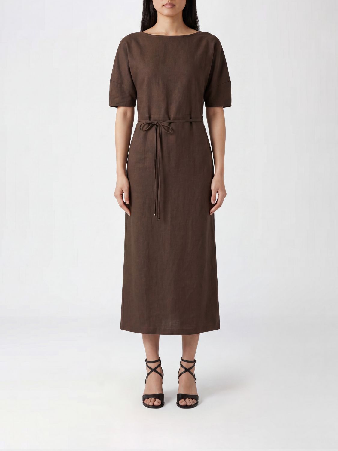 LEMAIRE Cotton and Linen Midi Dress