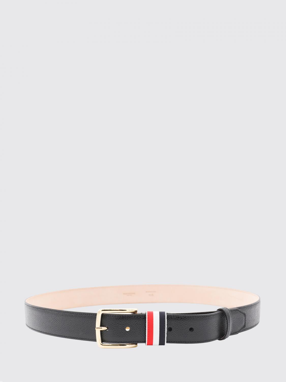 THOM BROWNE RWB Grained Leather Belt　THOM BROWNE RWB グレイン レザー ベルト THOM