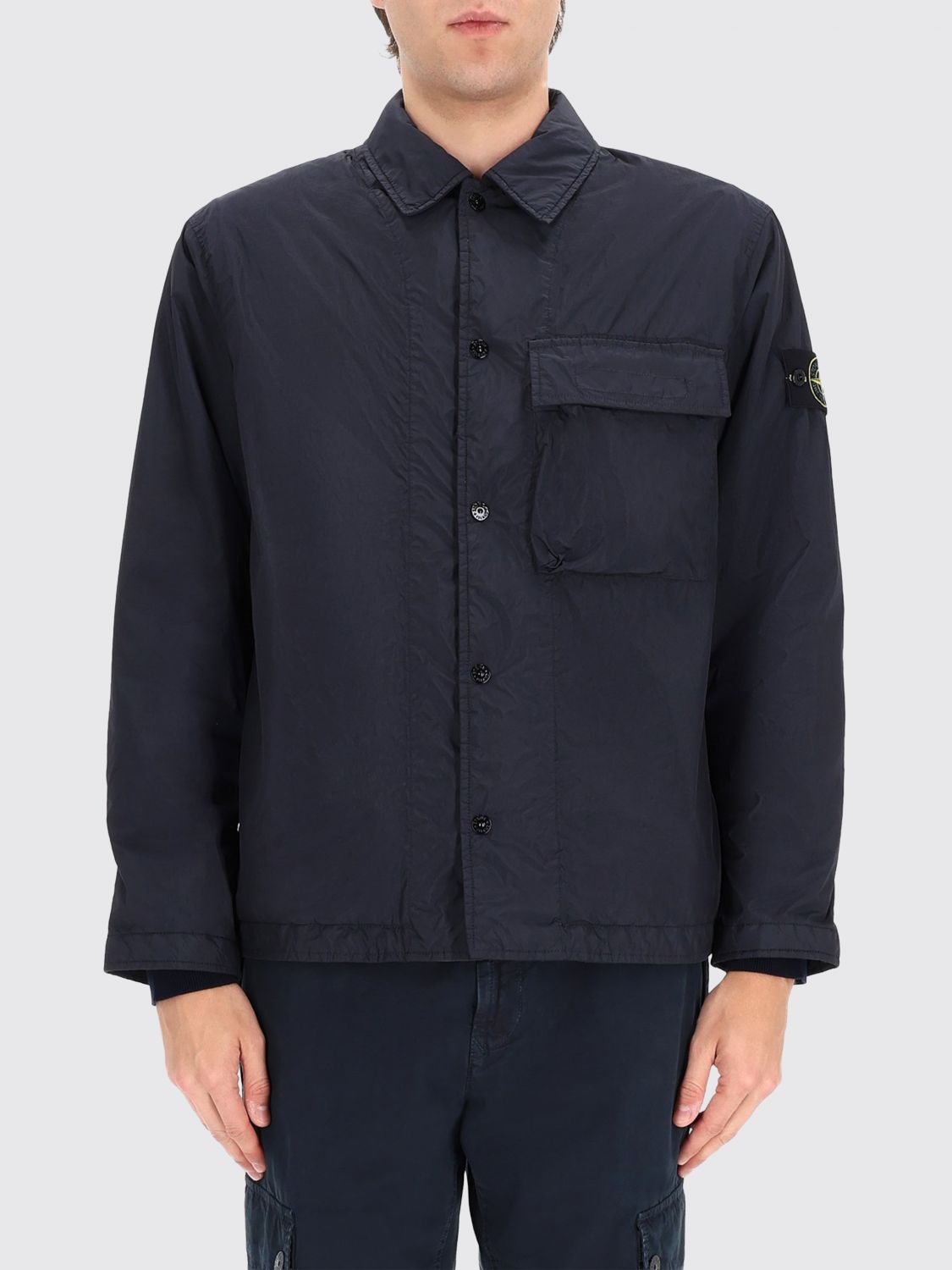 STONE ISLAND Overshirt in nylon riciclato