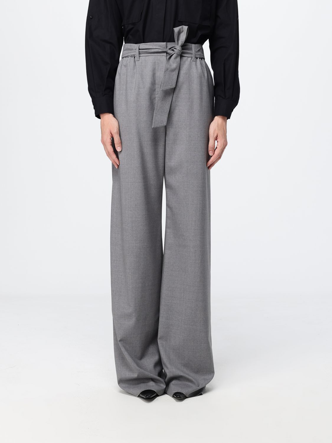 MAX MARA Virgin Wool Palazzo Trousers