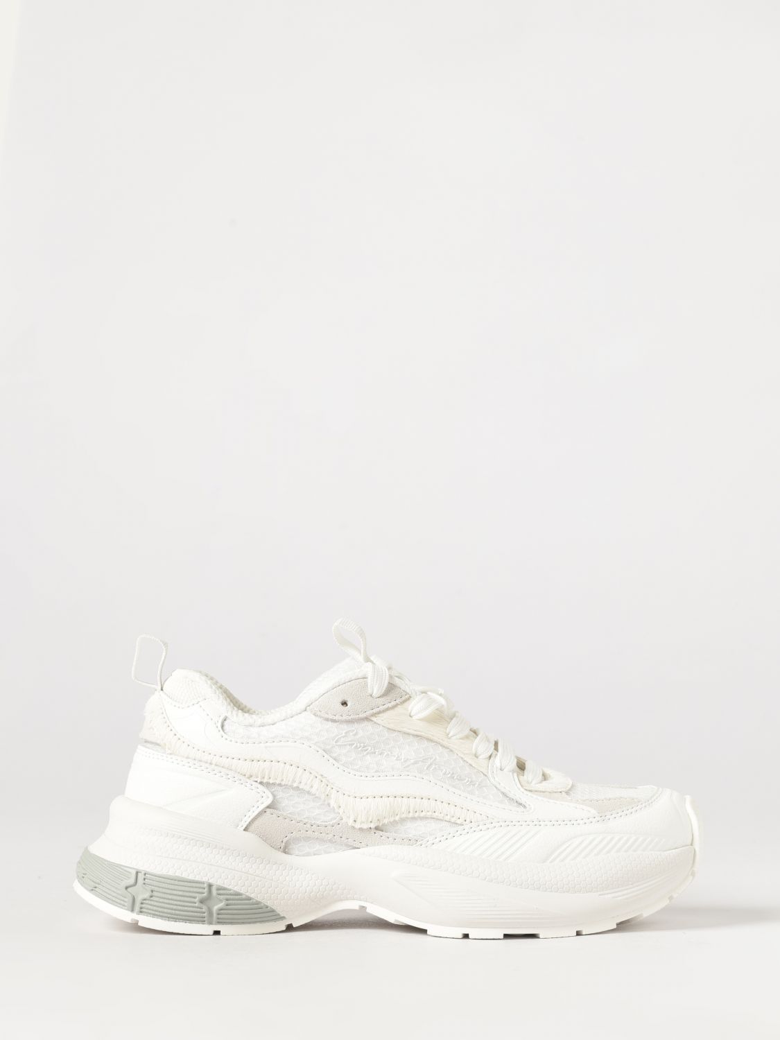 EMPORIO ARMANI Sneakers in mesh e pelle