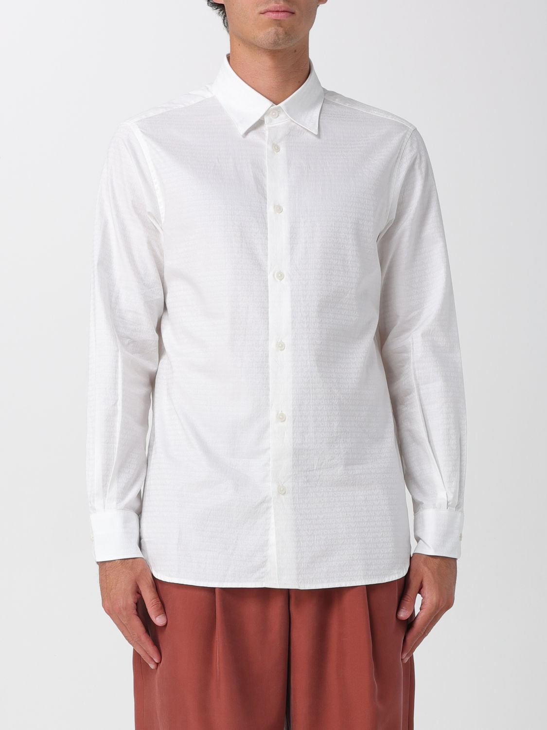 EMPORIO ARMANI Camicia classica in popeline